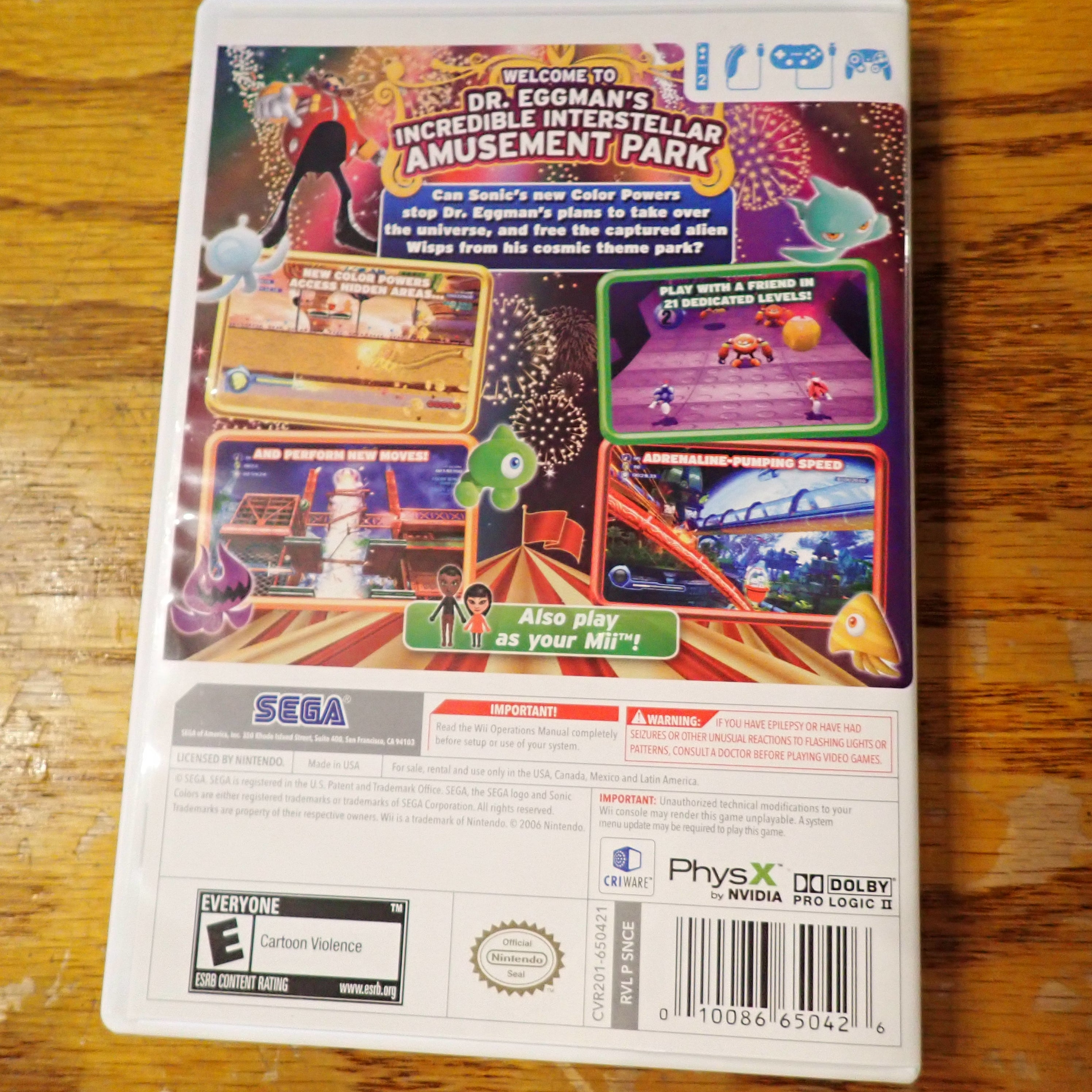 Sonic Colors - Wii