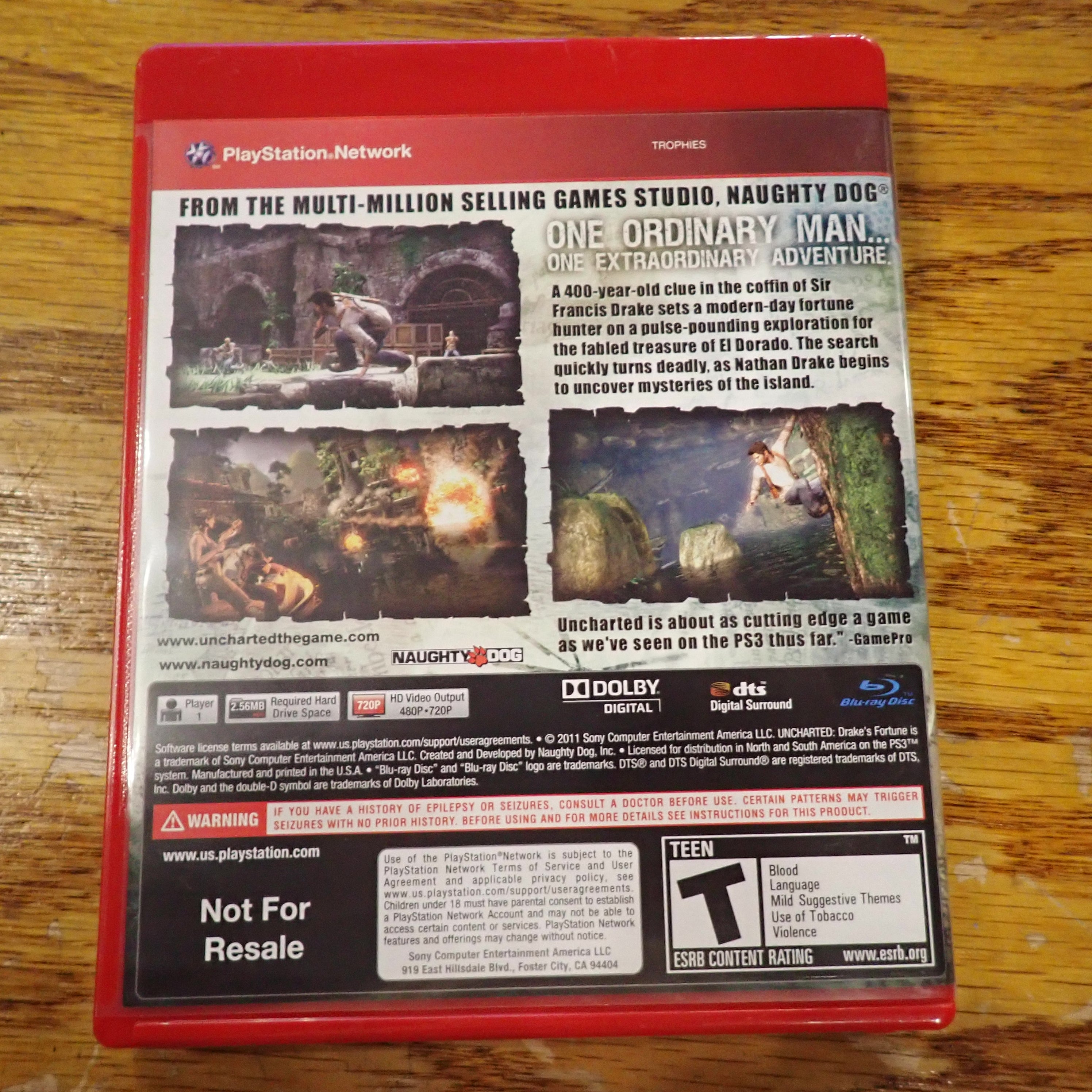 Uncharted: Drake's Fortune - PS3