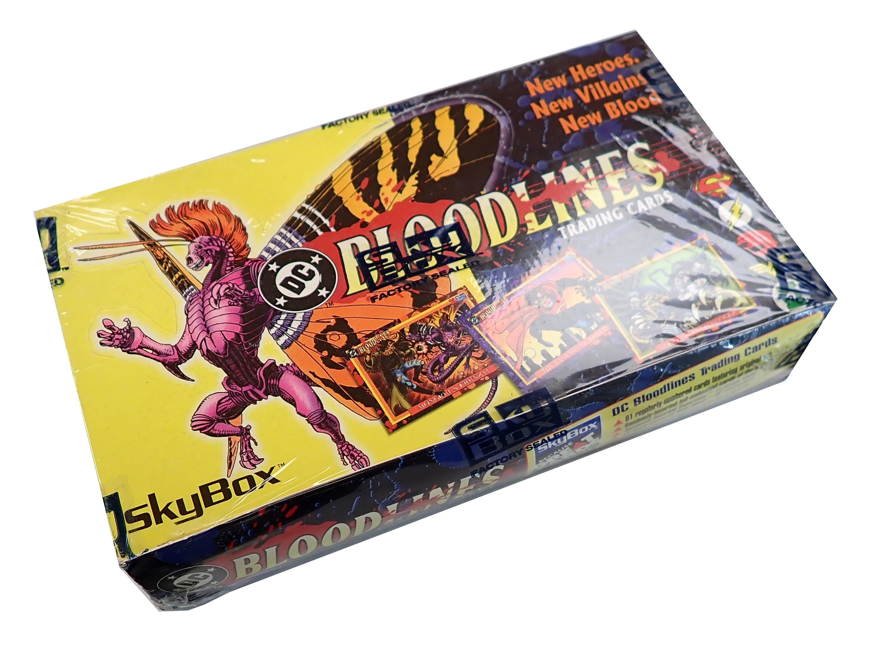 1993 Skybox DC Bloodlines Trading Cards Box - Sealed Box of 36