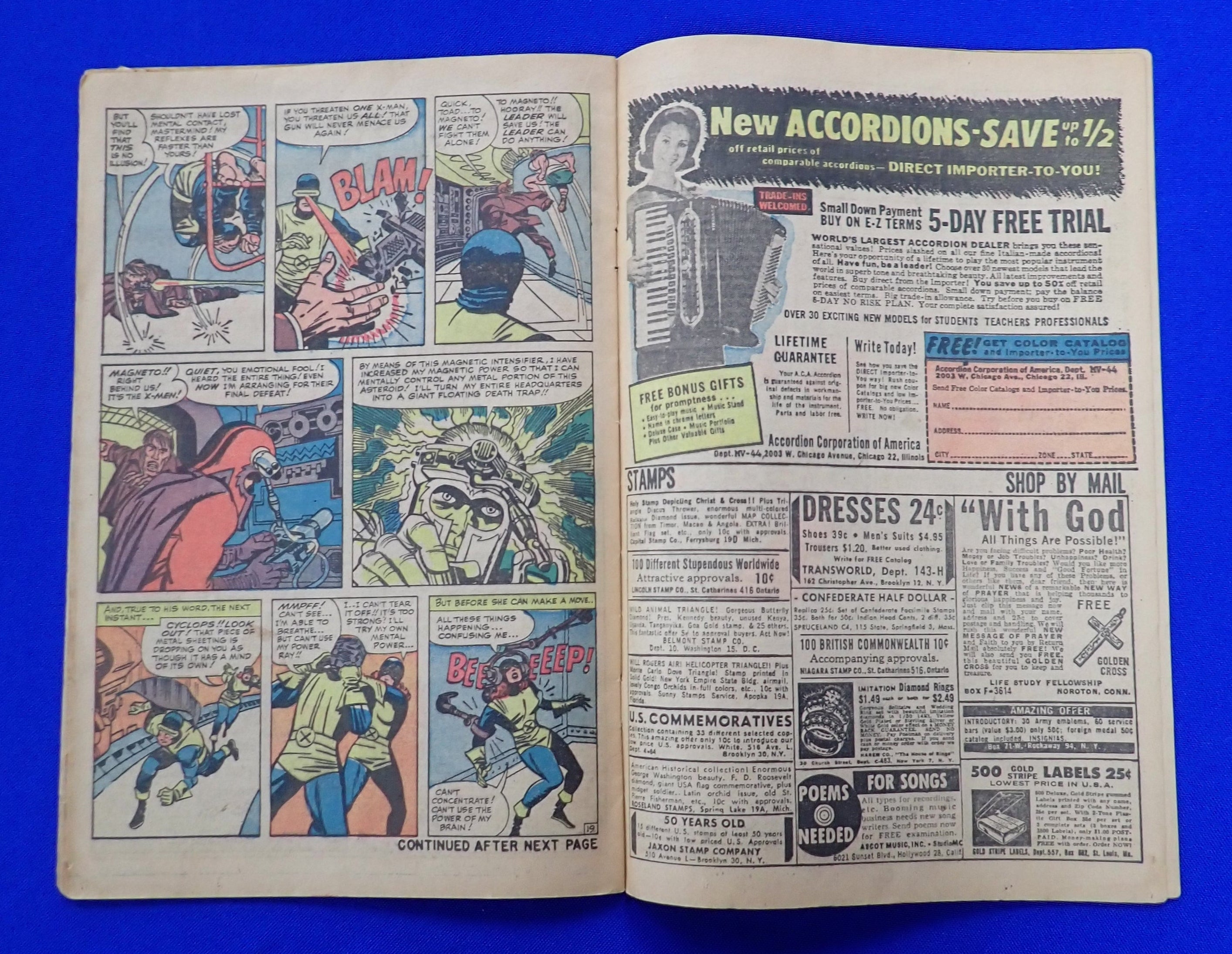 X-Men #5 (1964) COVERLESS, low-grade copy