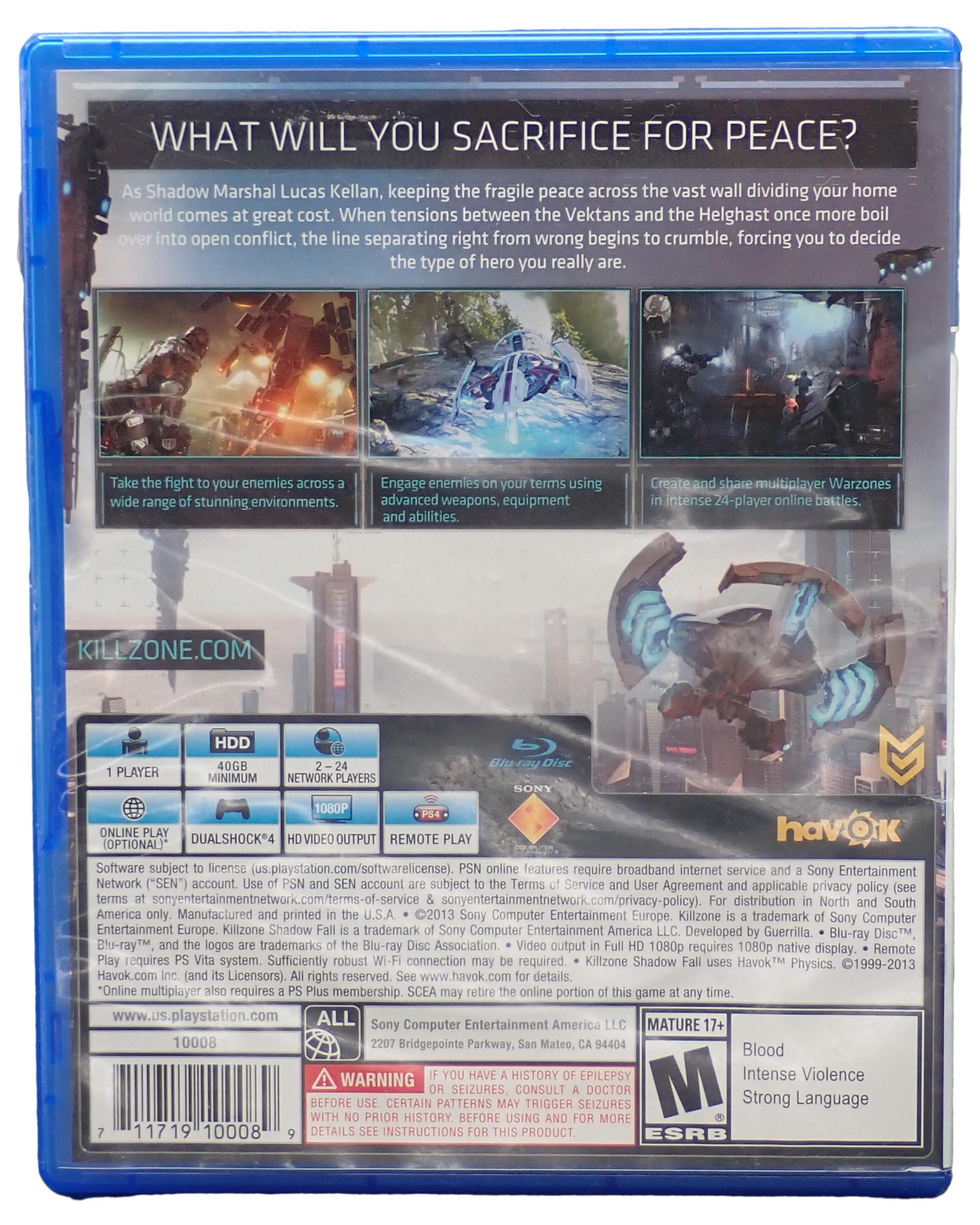 Killzone Shadow Fall - PS4