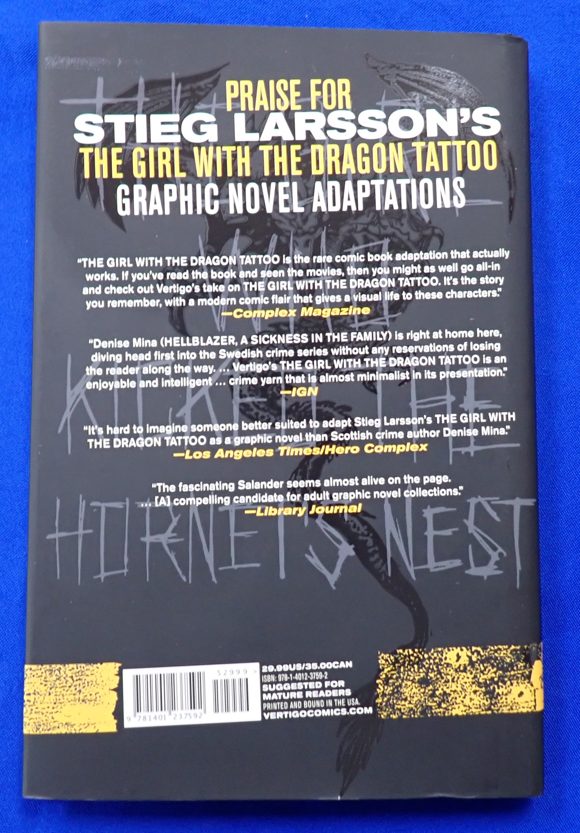 Stieg Larsson's The Girl Who Kicked the Hornet's Nest - Hardcover (Pre-Owned)