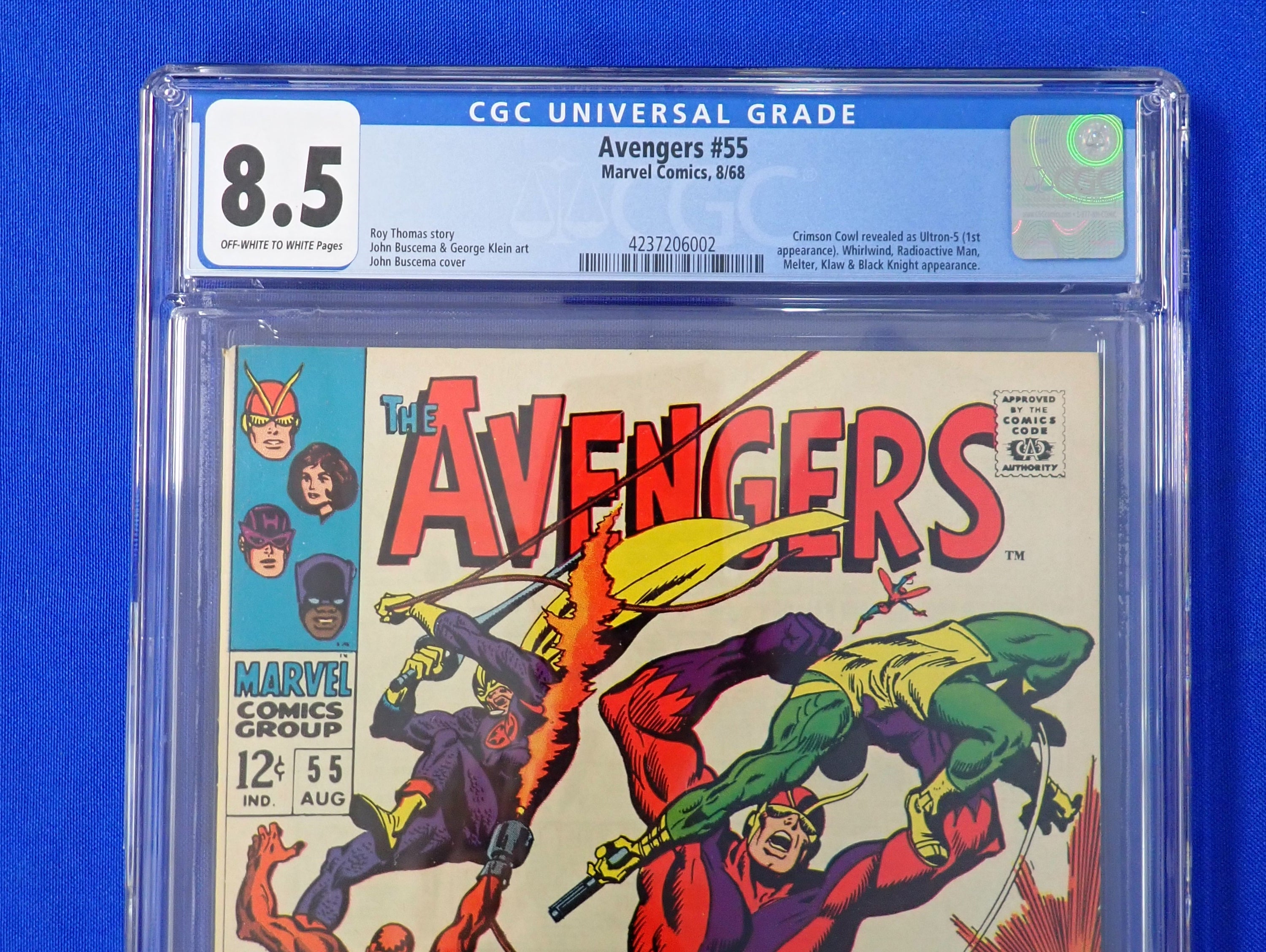 Avengers #55 (1968) - CGC 8.5