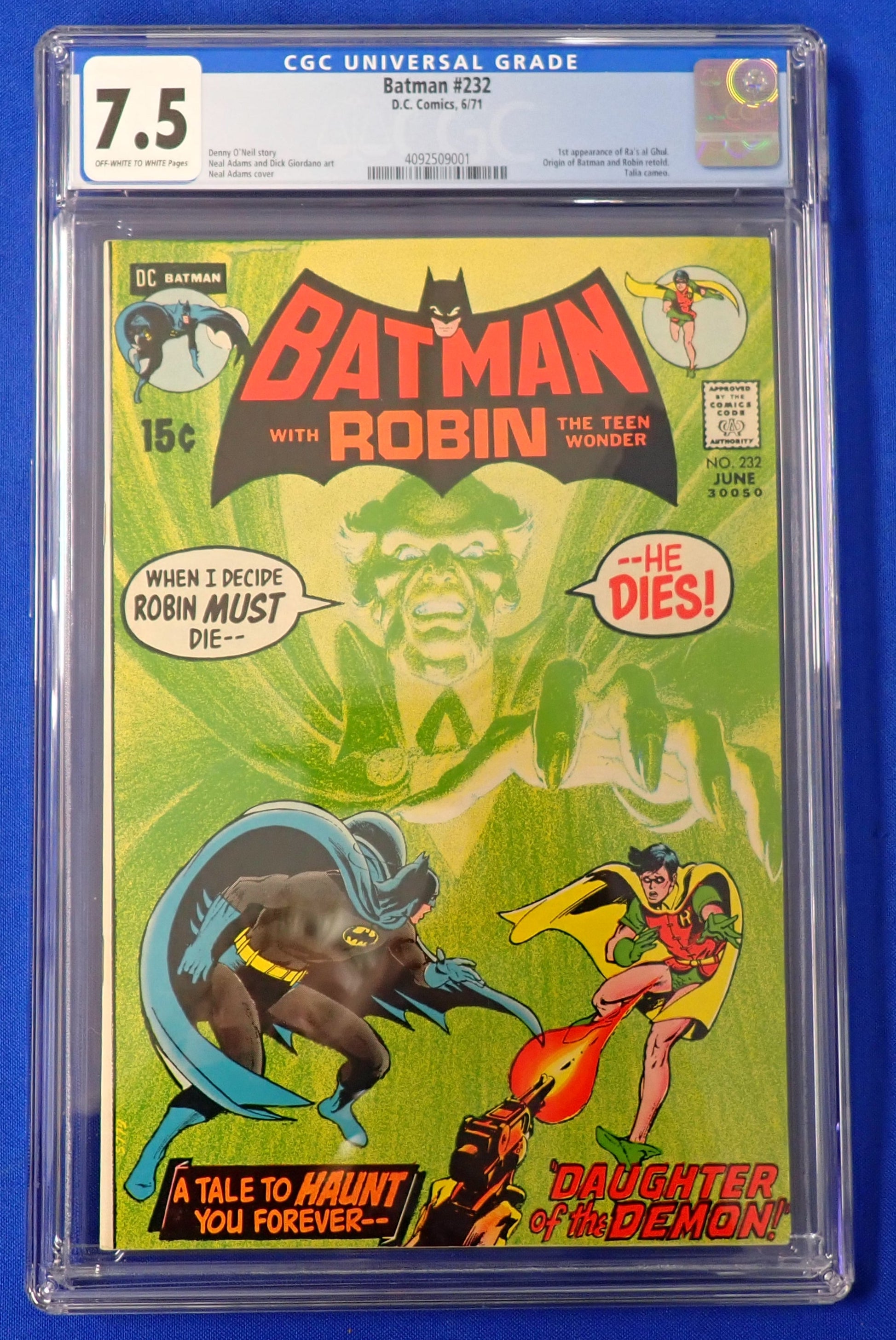 Batman #232 (1971) - CGC 7.5