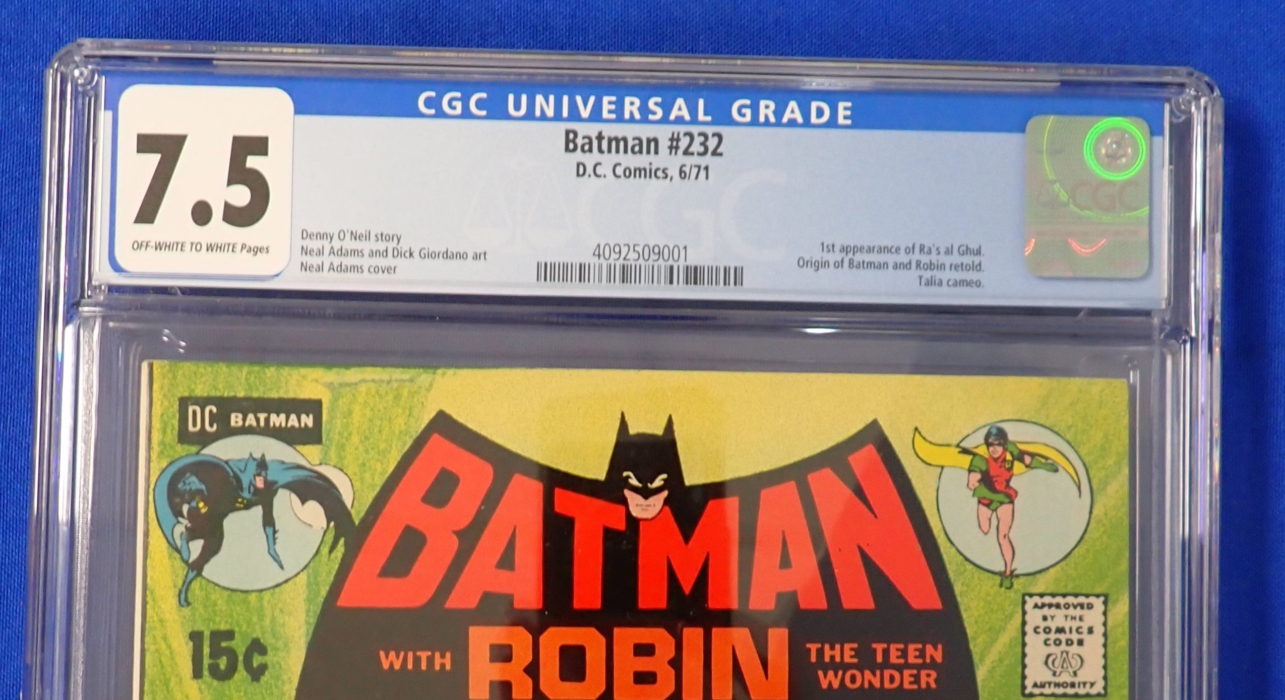 Batman #232 (1971) - CGC 7.5
