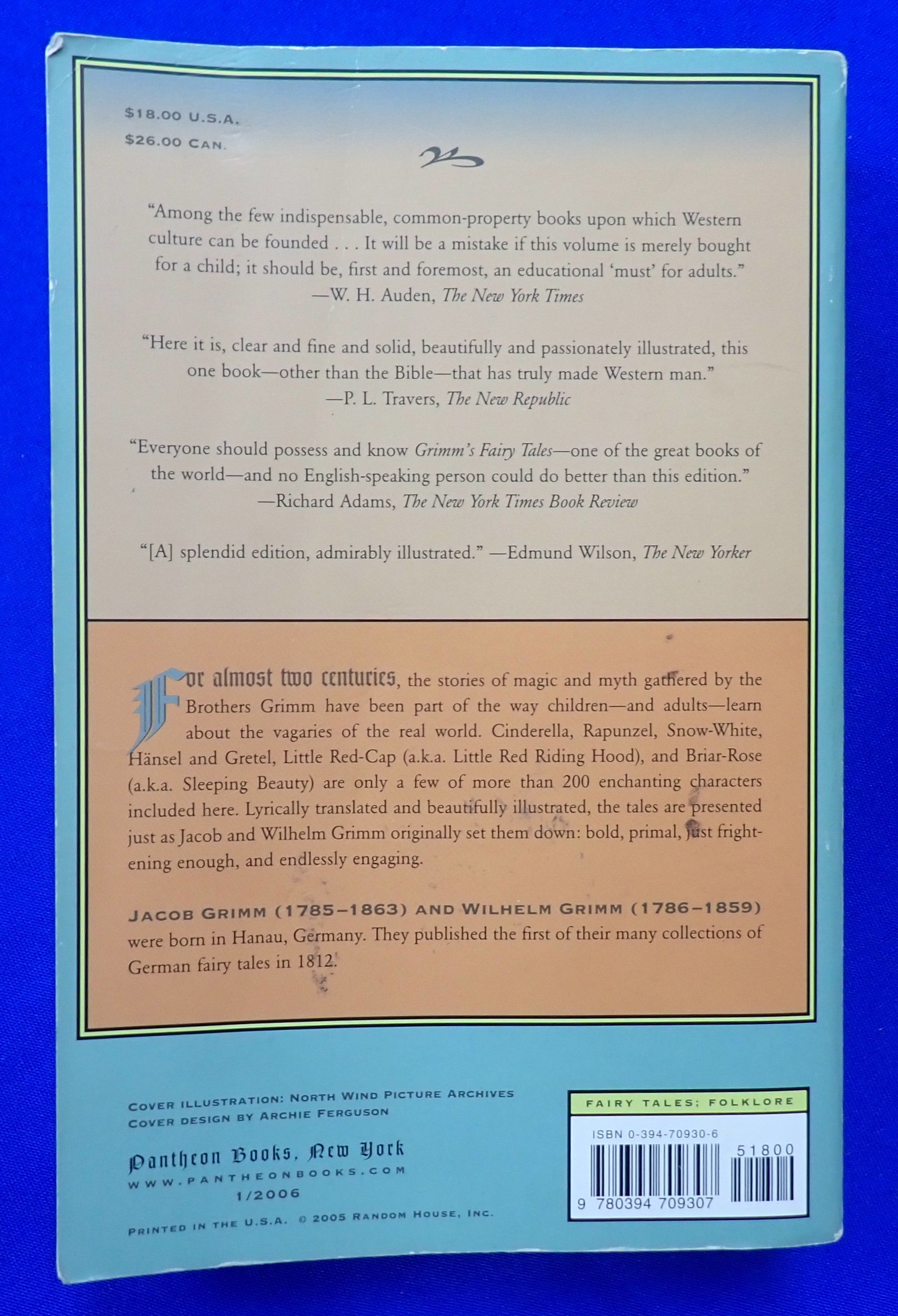 The Complete Grimm's Fairy Tales - Hardcover (Pre-Owned)