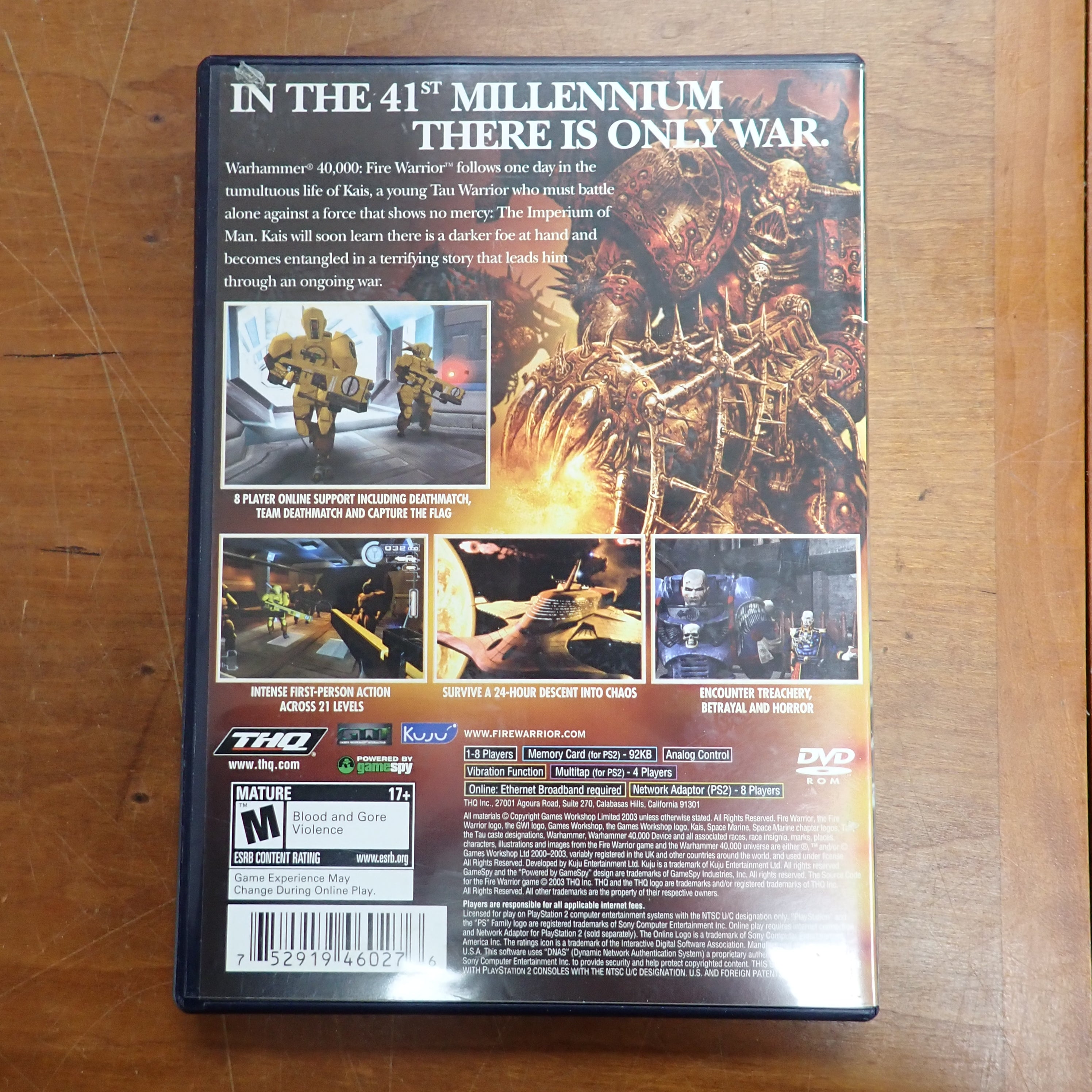 Warhammer 40k Fire Warrior - PS2