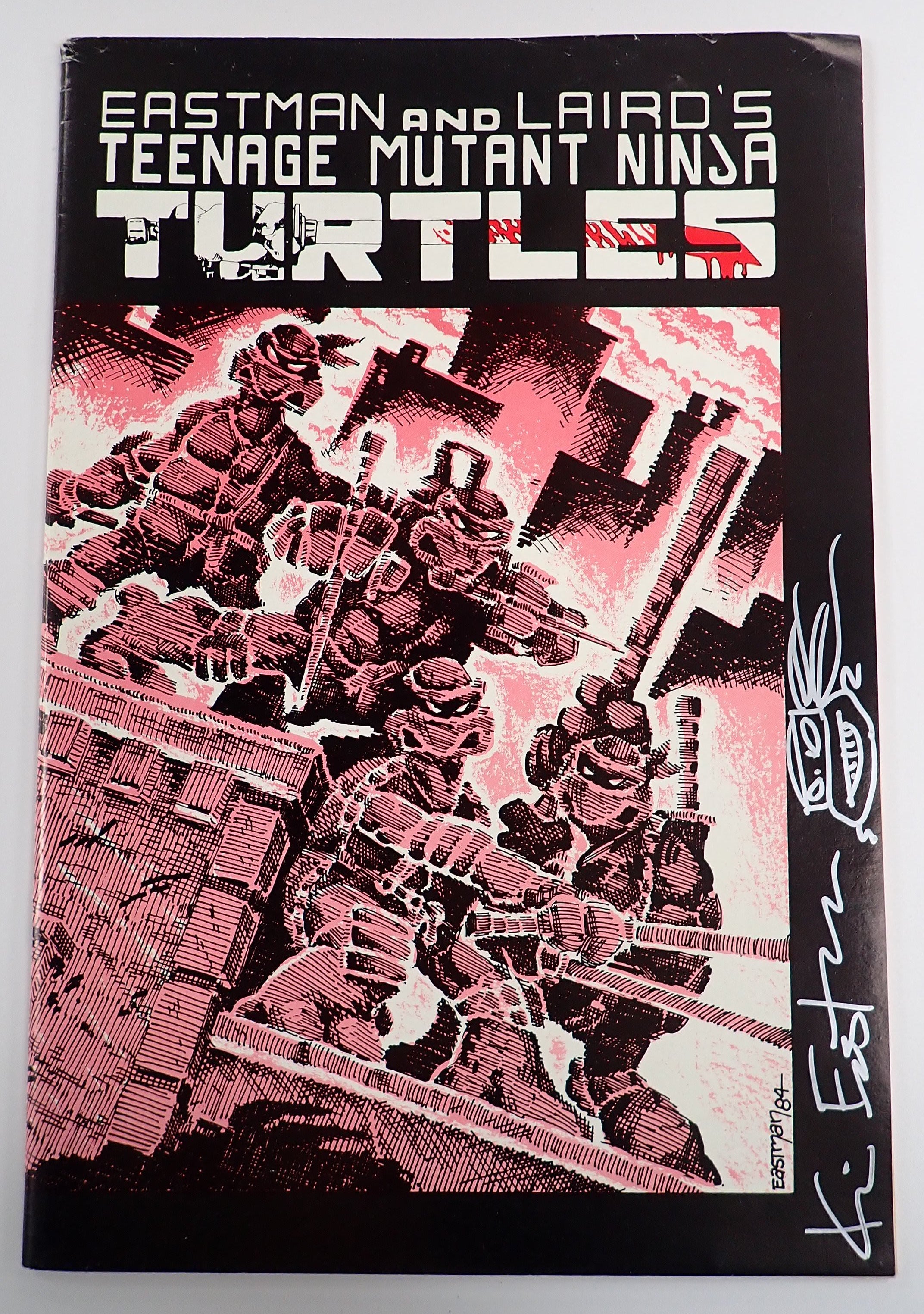 Teenage Mutant Ninja Turtles #1 3rd Print (1985) - Signed & Remarqued by Kevin Eastman