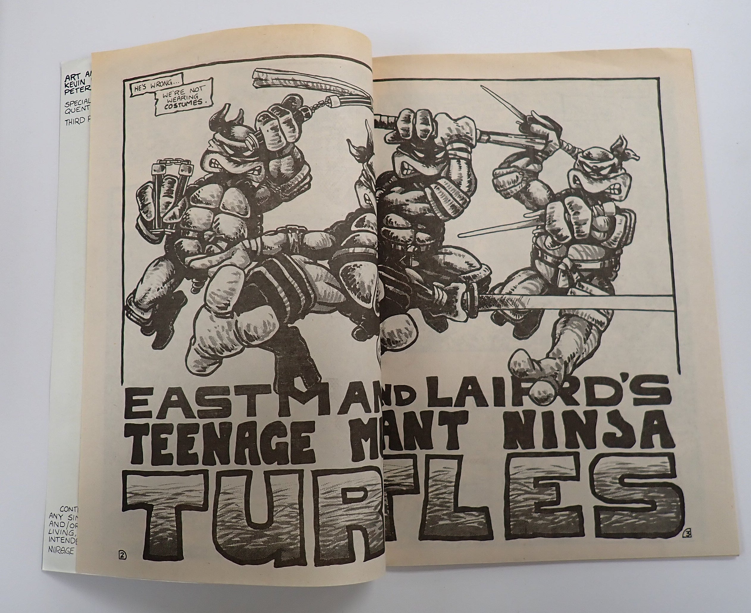 Teenage Mutant Ninja Turtles #1 3rd Print (1985) - Signed & Remarqued by Kevin Eastman
