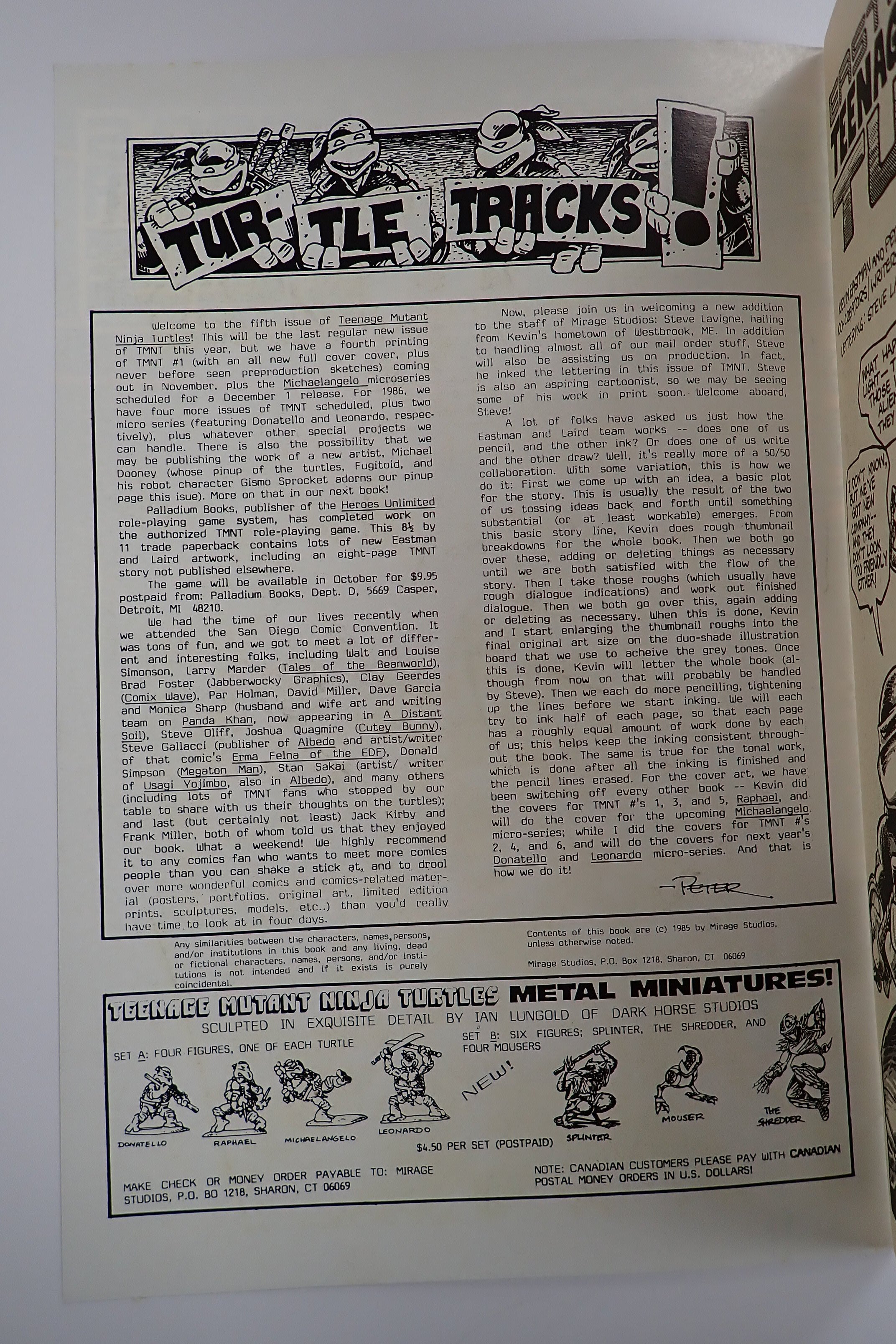 Teenage Mutant Ninja Turtles #5 (1985) - VF (8.0)
