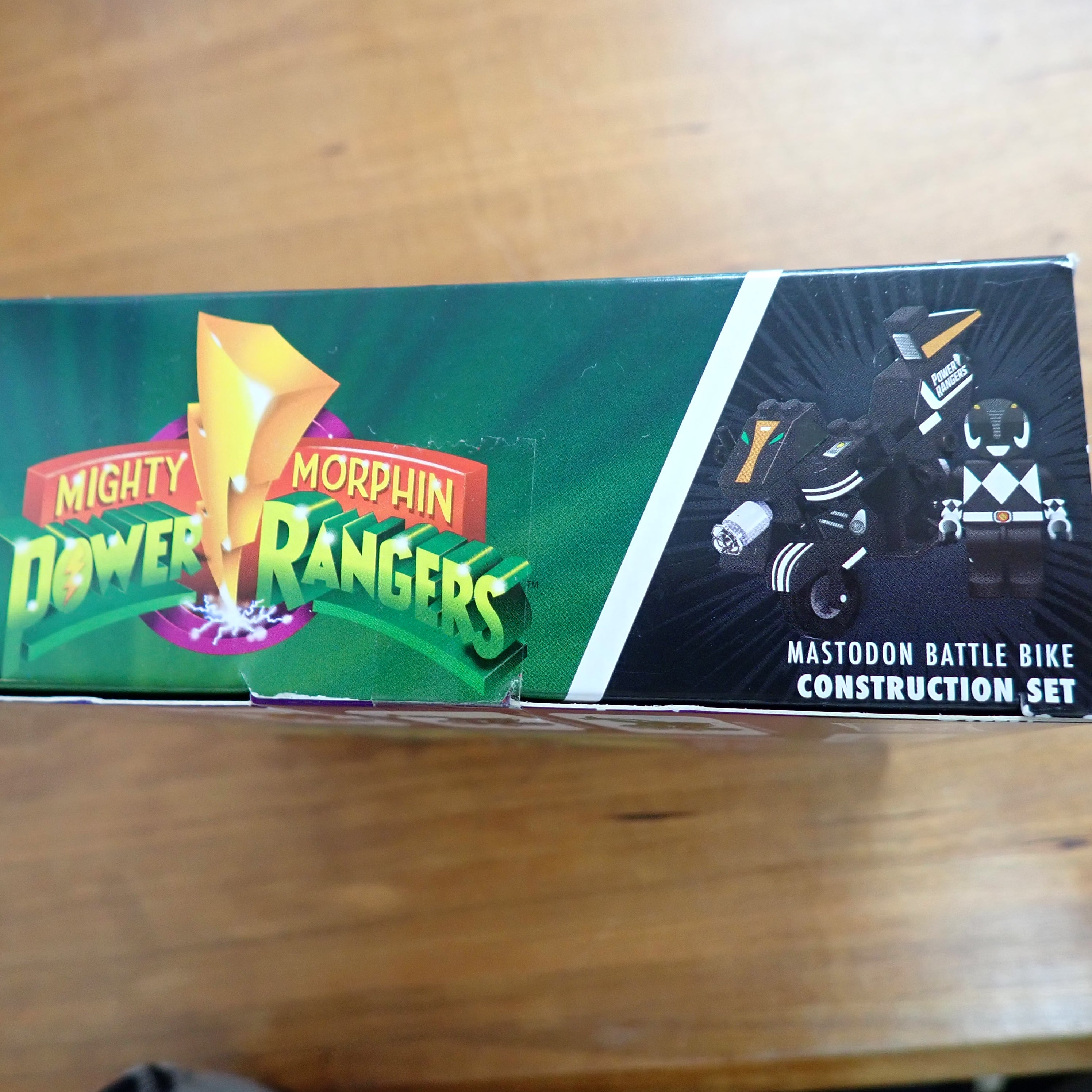 MMPR Battle Bike Construction Set Mastodon Black Ranger