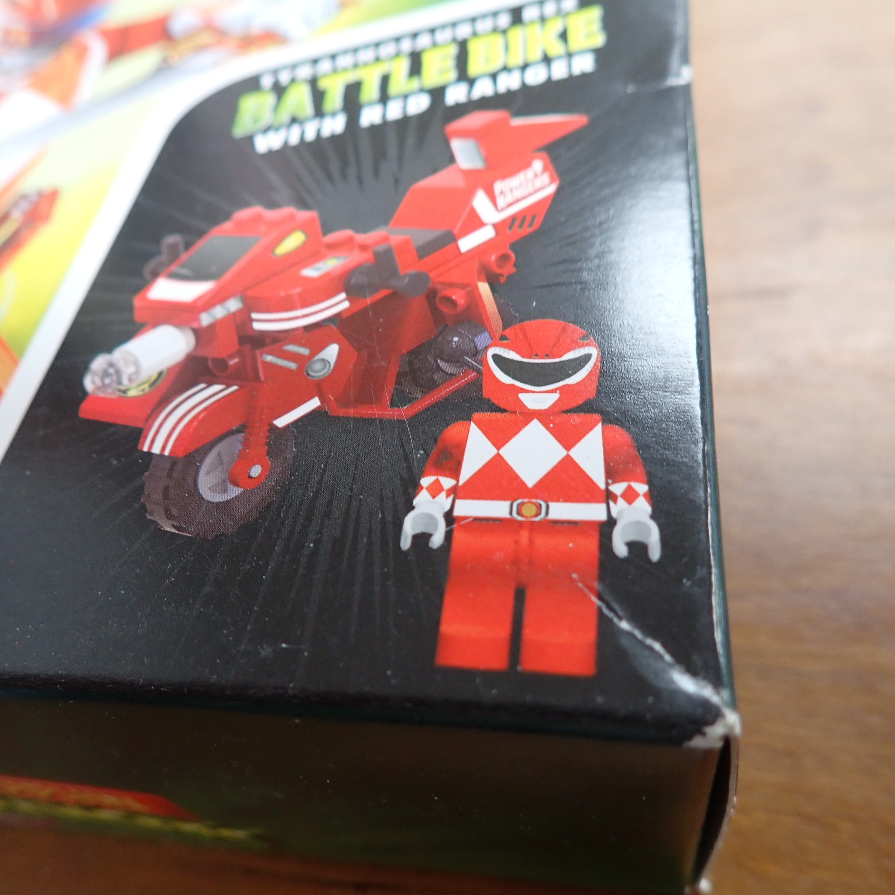 MMPR Battle Bike Construction Set T-Rex Red Ranger