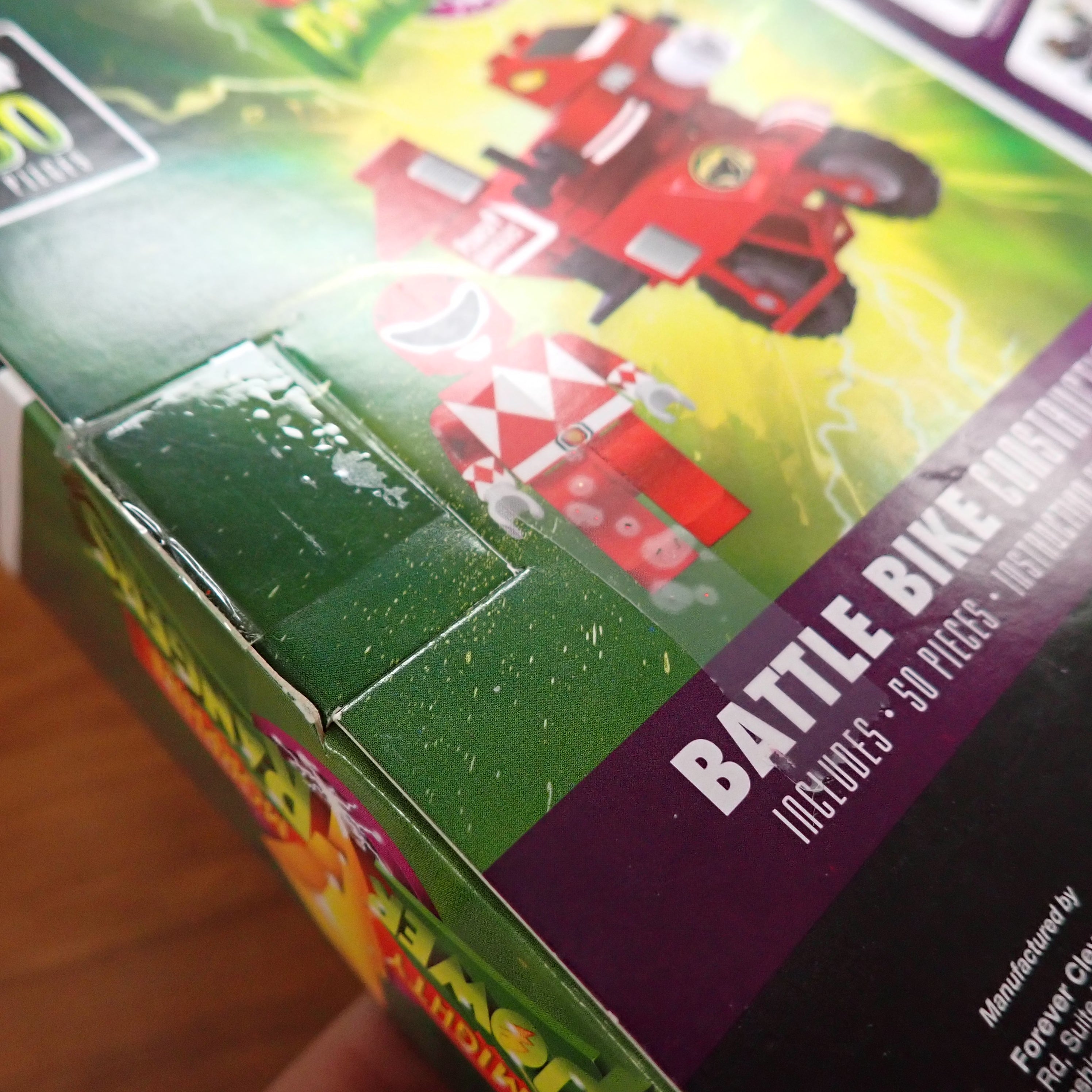 MMPR Battle Bike Construction Set T-Rex Red Ranger