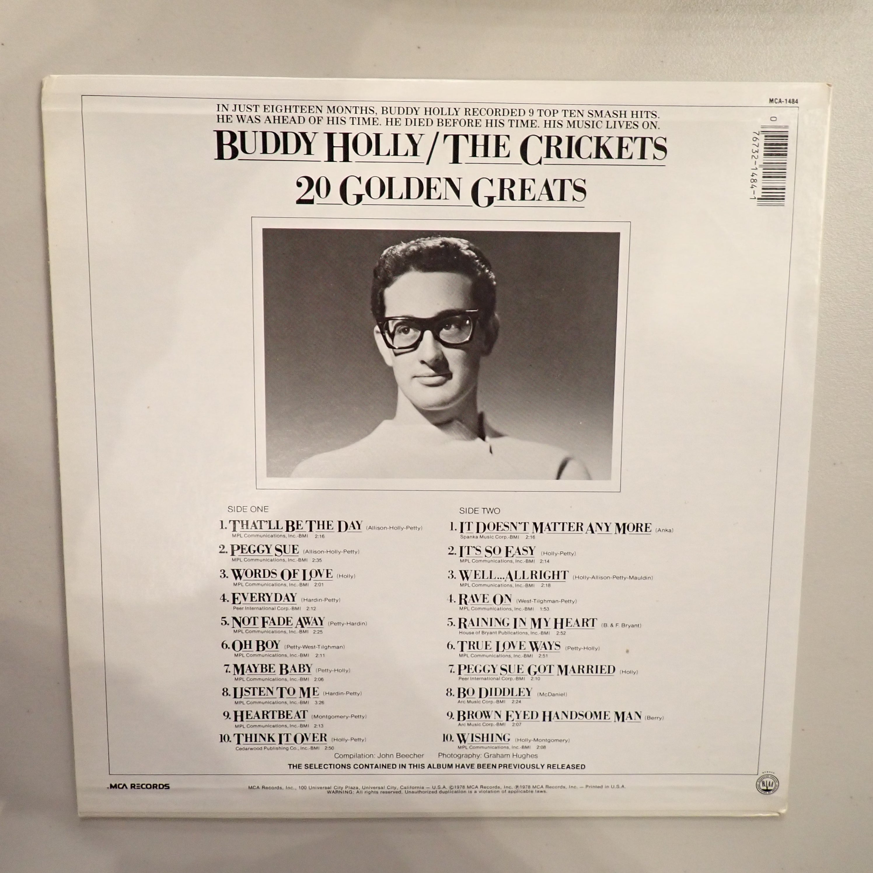 Buddy Holly & The Crickets - 20 Golden Greats