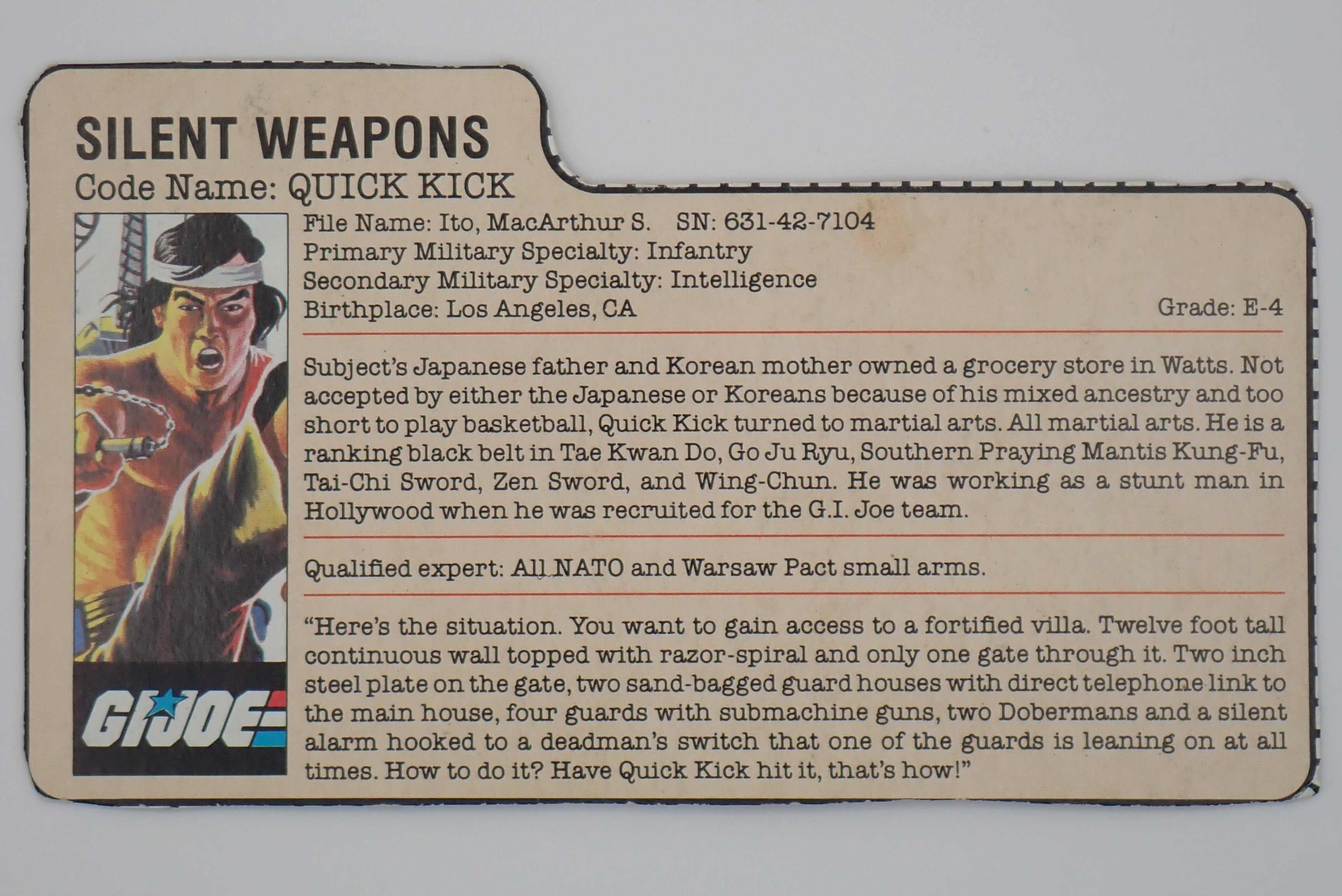 Quick Kick (v1) - G.I. Joe [INCOMPLETE]