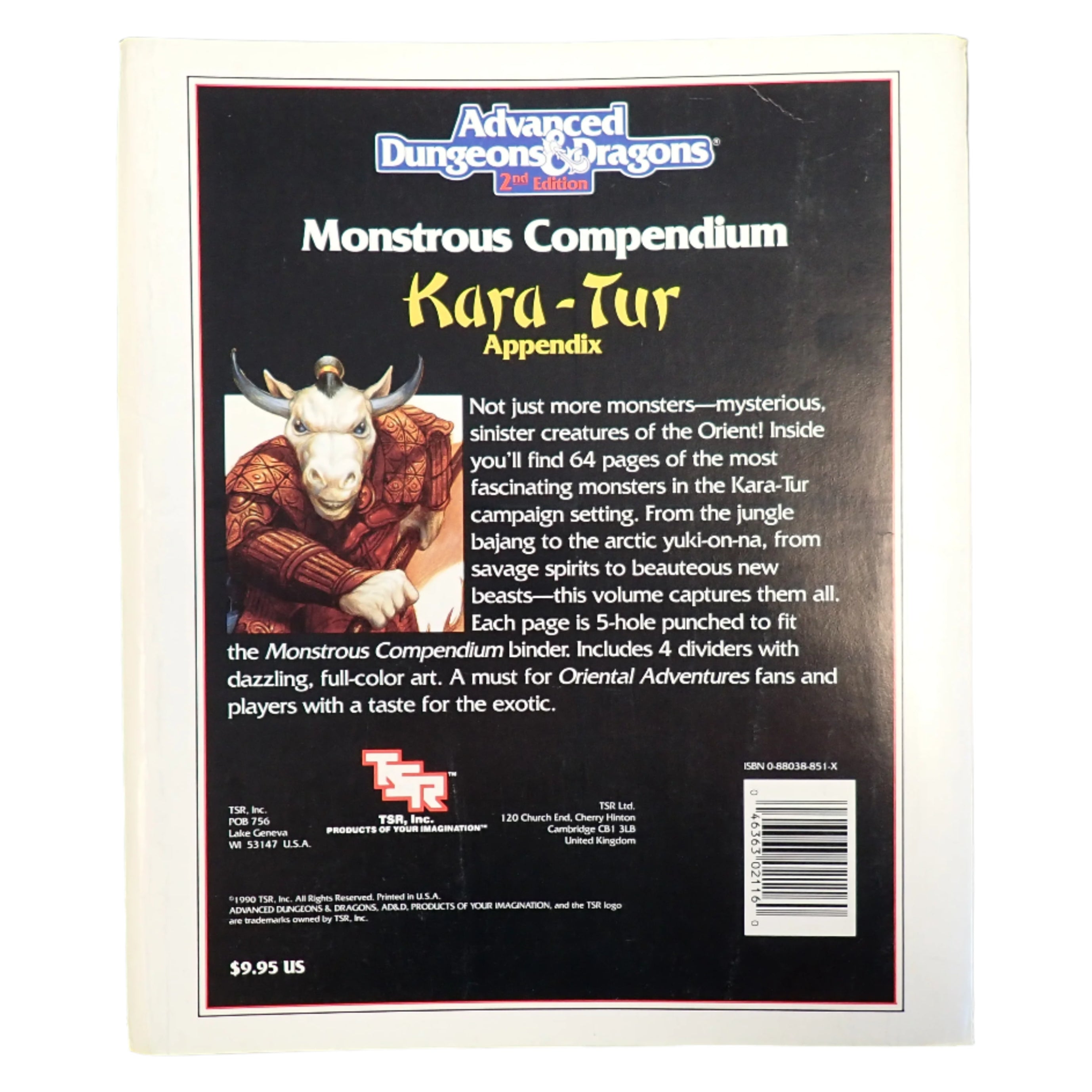 Monstrous Compendium Kara-Tur Appendix (2116) - AD&D 2e