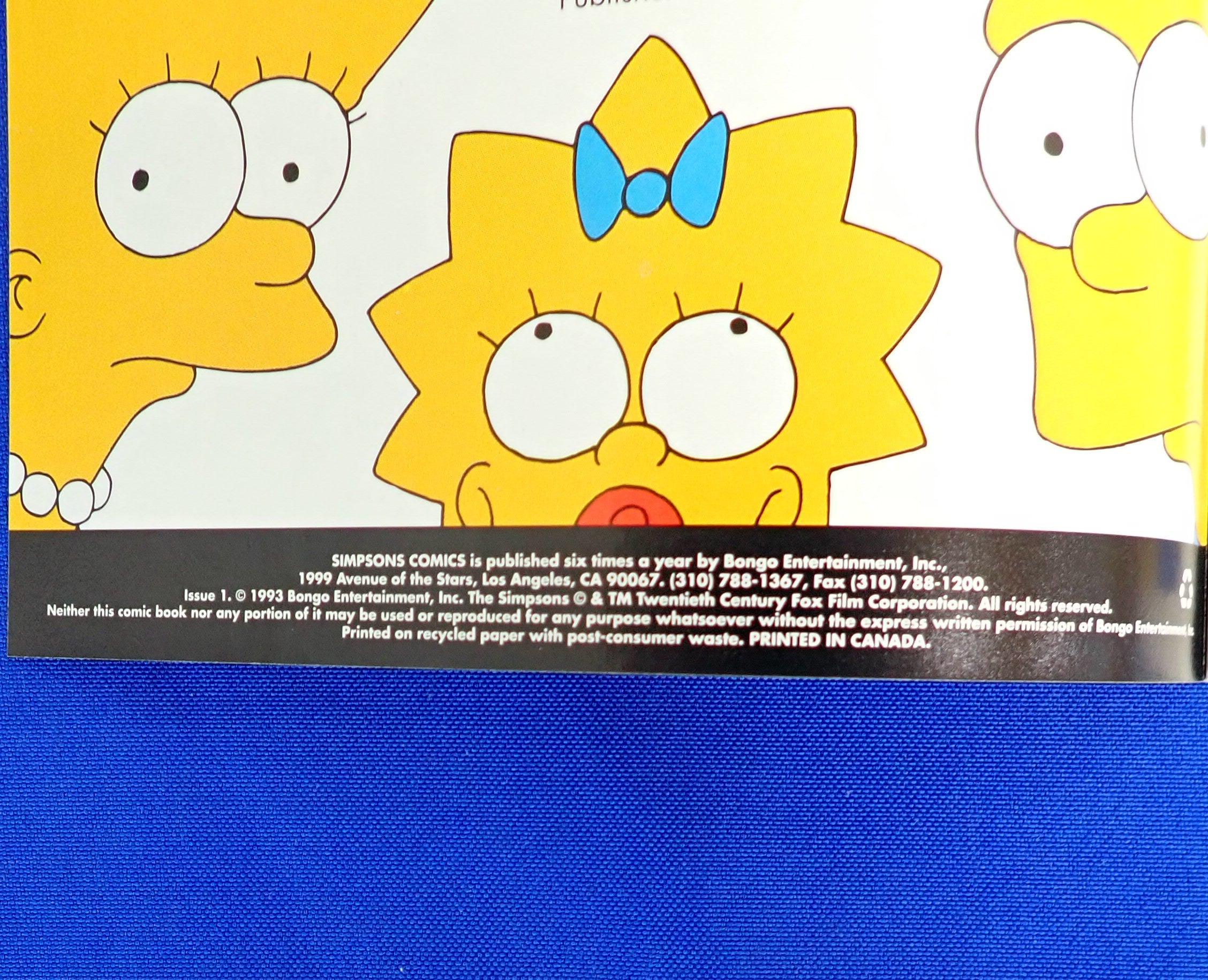 SImpsons Comics #1 (1999) - VF/NM (9.0) - Missing Polybag + Poster
