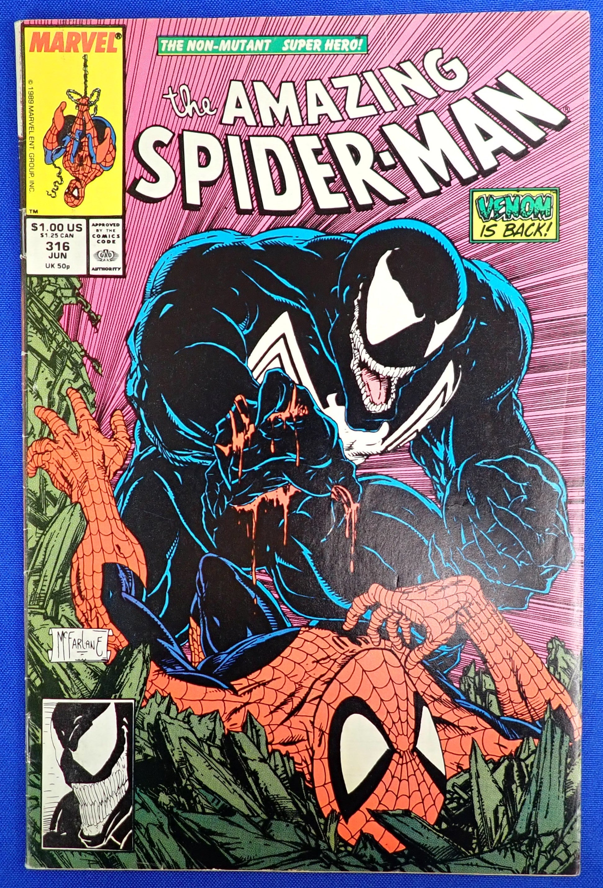 The Amazing Spider-Man #316 (1989) - VG/FN- (5.0-5.5) - 3rd Venom App.