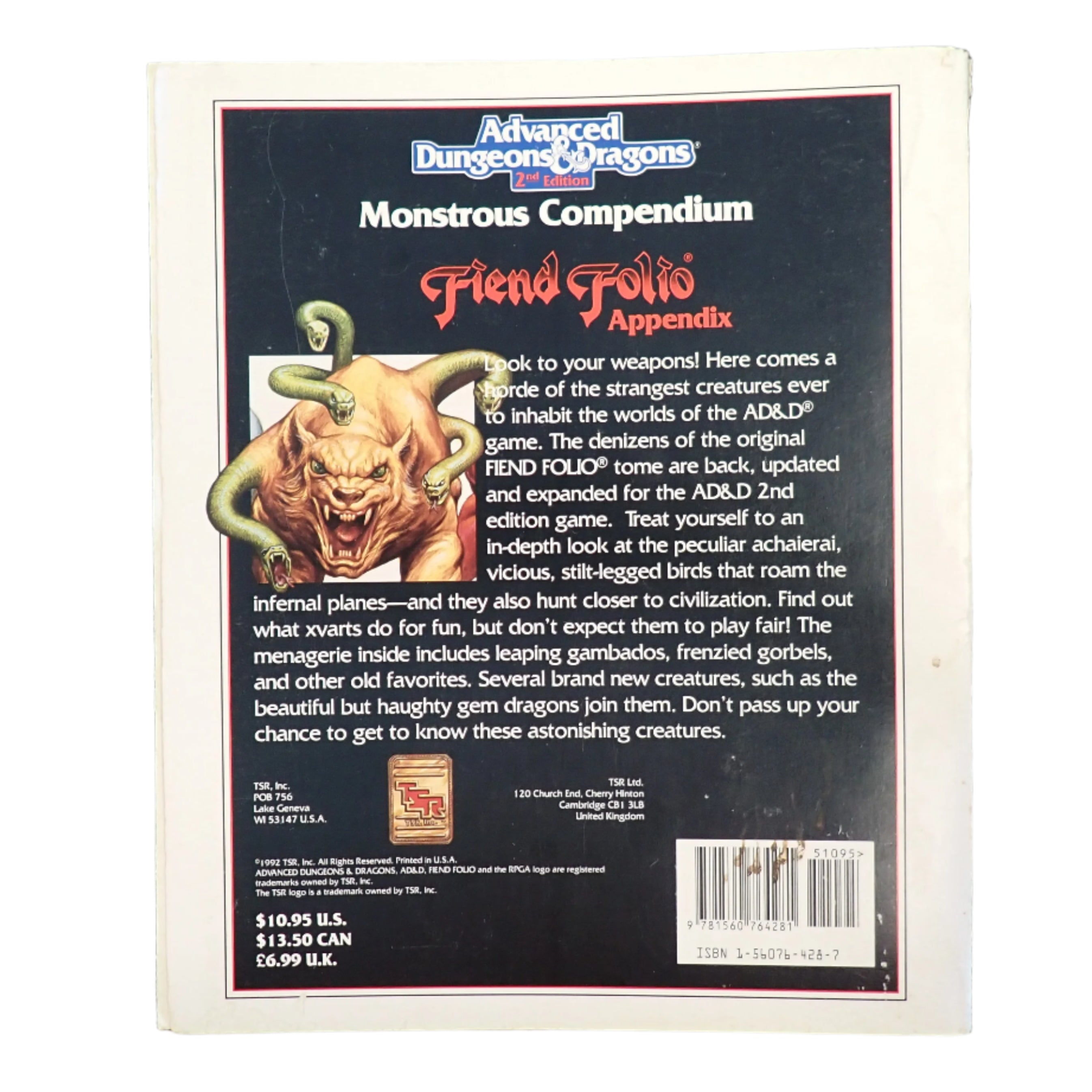 Monstrous Compendium Fiend Folio Appendix (2132) - AD&D 2e