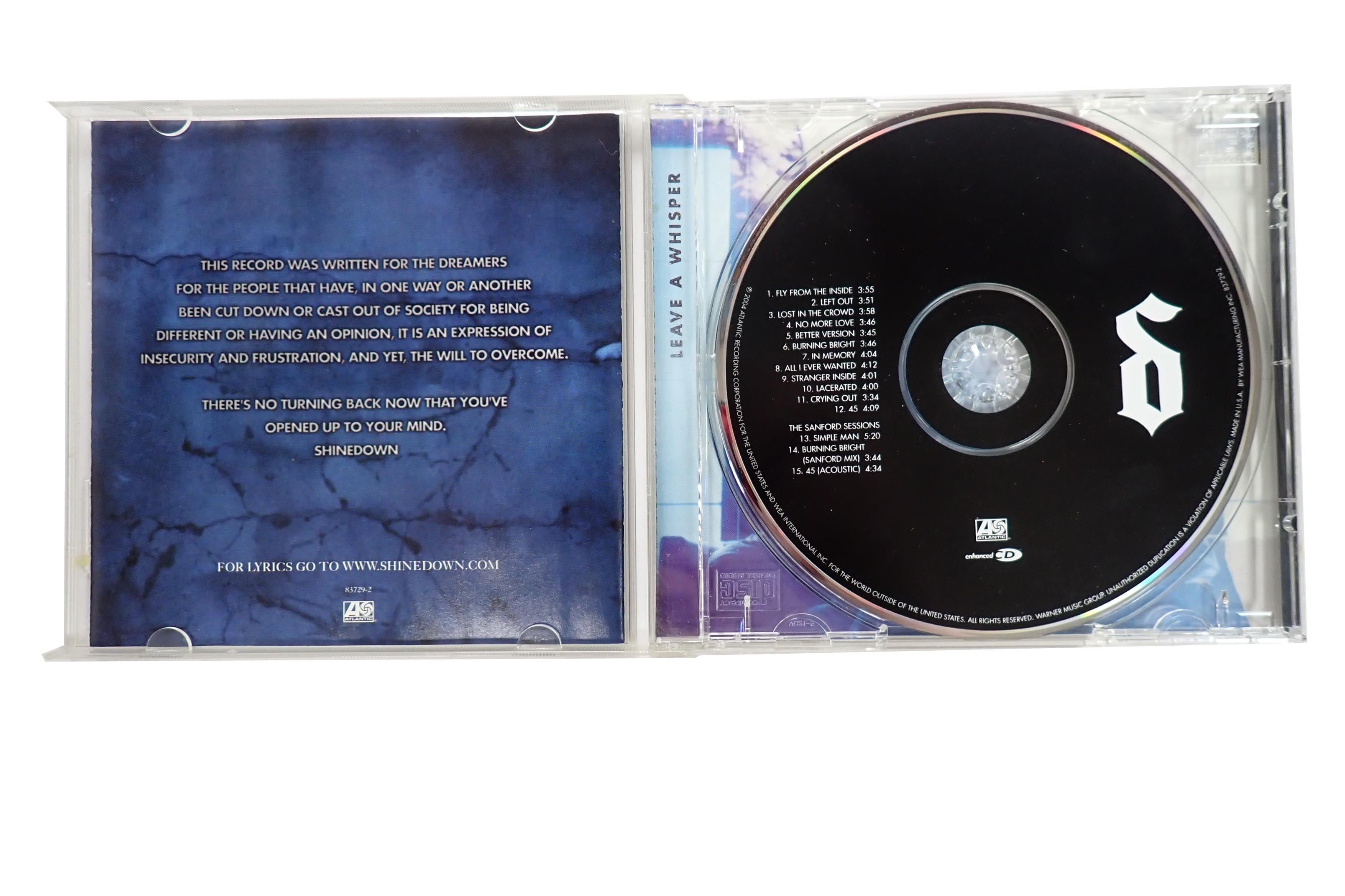 Shinedown - Leave a Whisper - CD