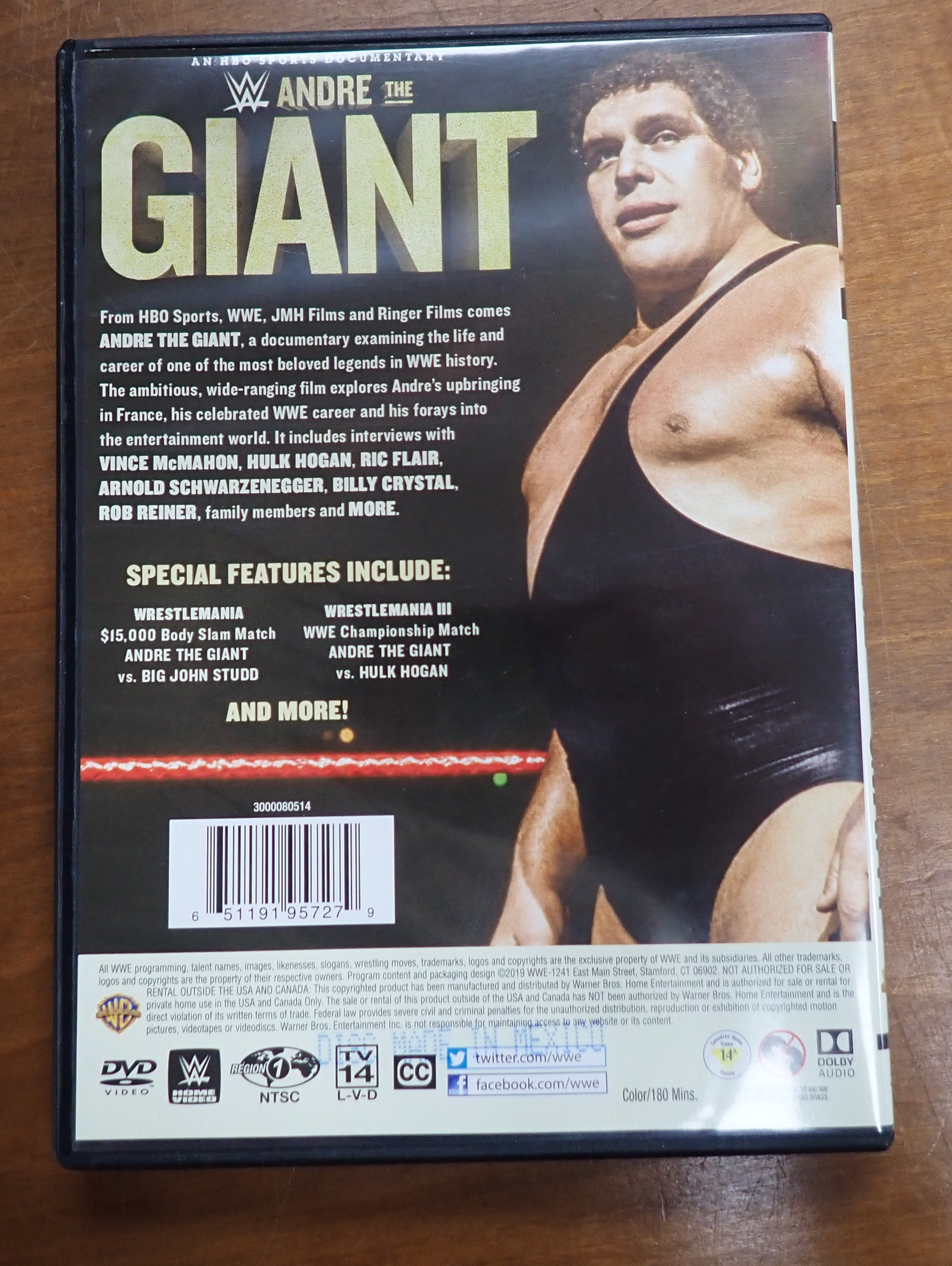 Andre the Giant - HBO Sports Documentary - DVD