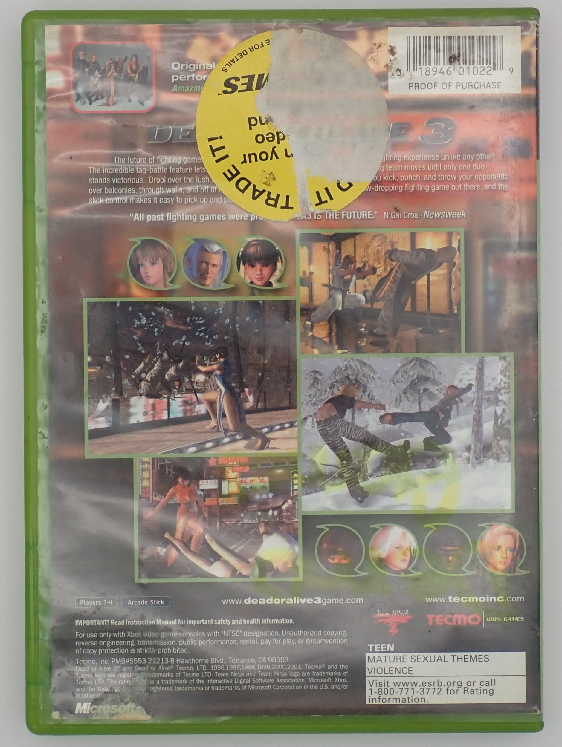 Dead or Alive 3 - Xbox
