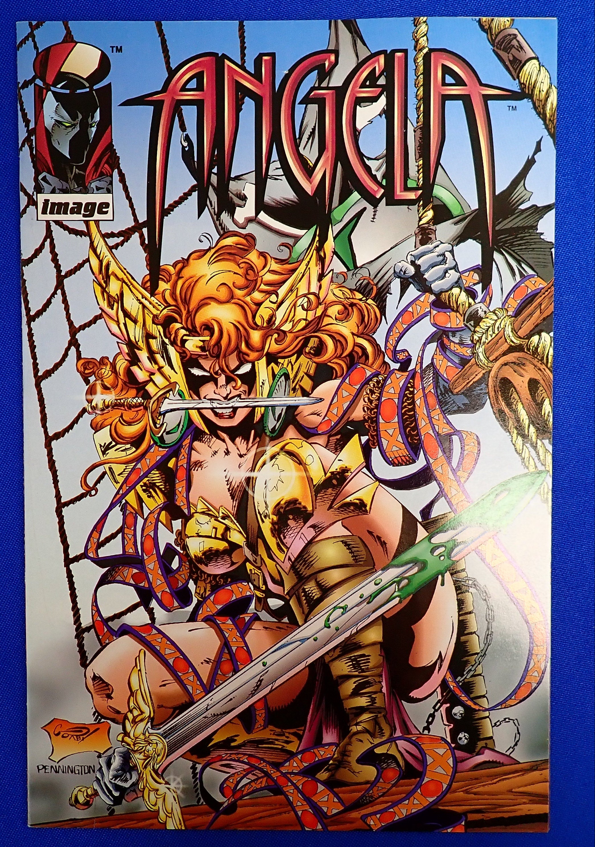 Angela #1 (1995) - VF/NM (9.0+) - Rare Pirate Angela Variant