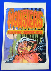 The Monsters Color The Creature Book - Signed by Berni Wrighton