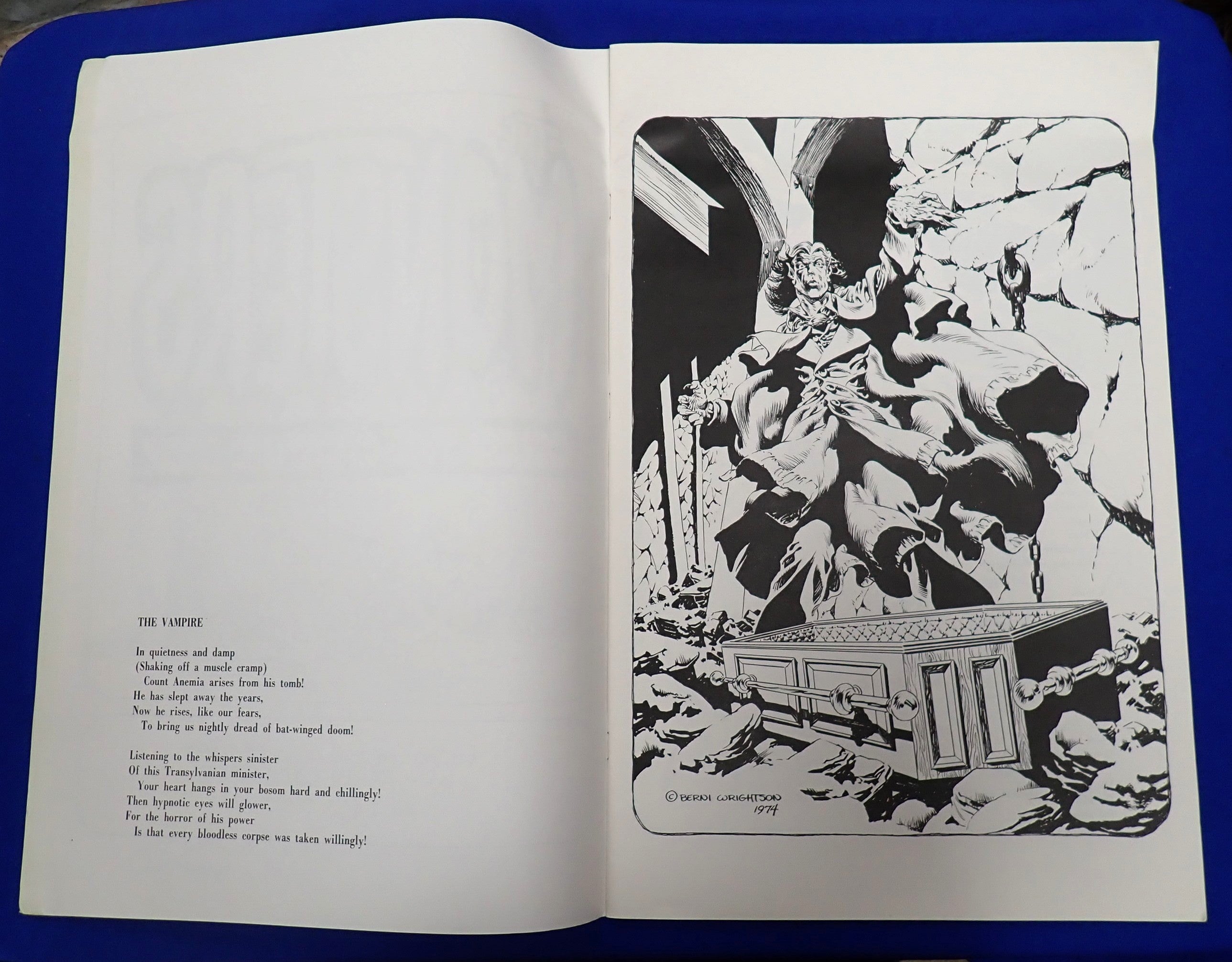 The Monsters Color The Creature Book - Signed by Berni Wrighton