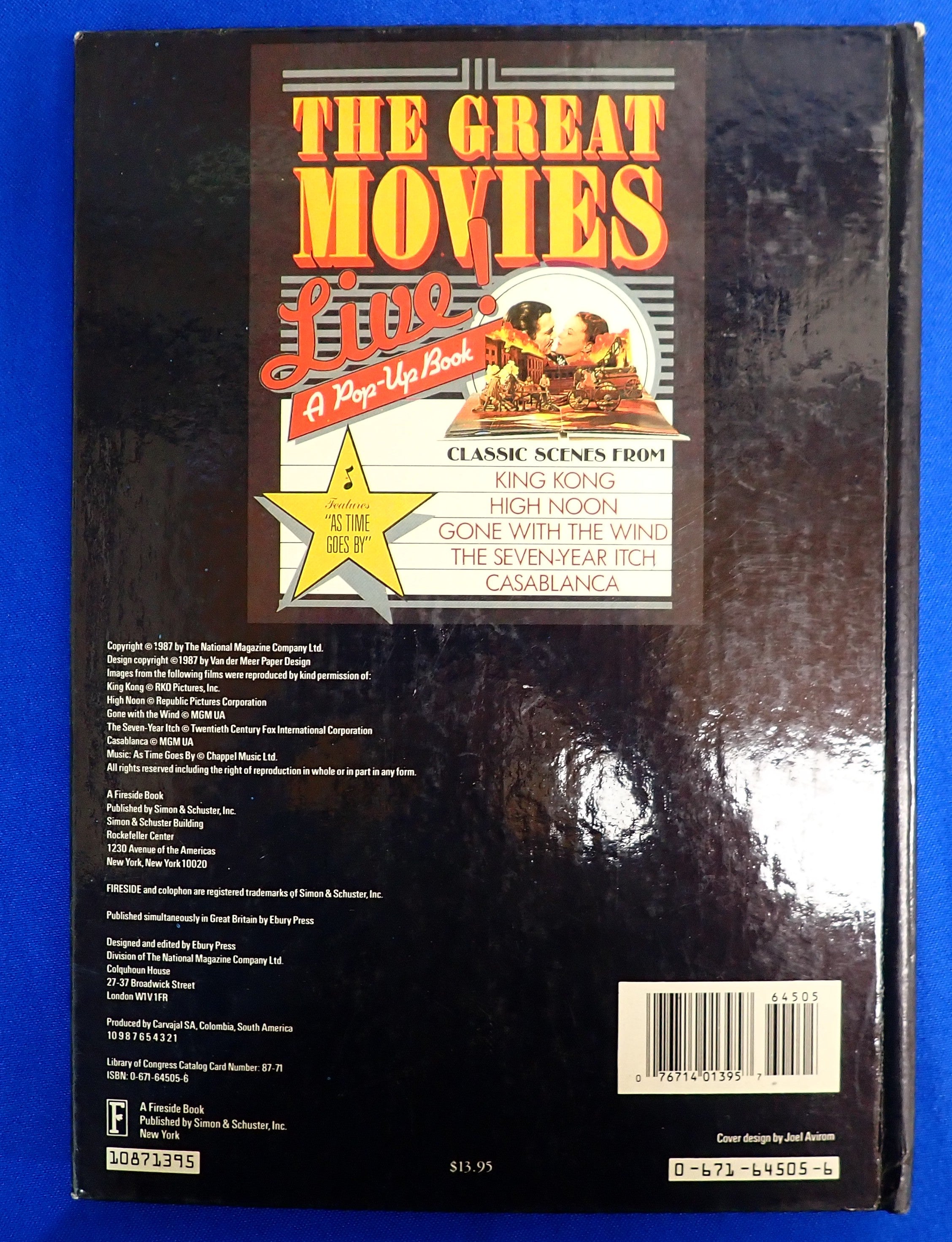 The Great Movies Live!: A Pop-Up Book - Hardcover (Pre-Owned)