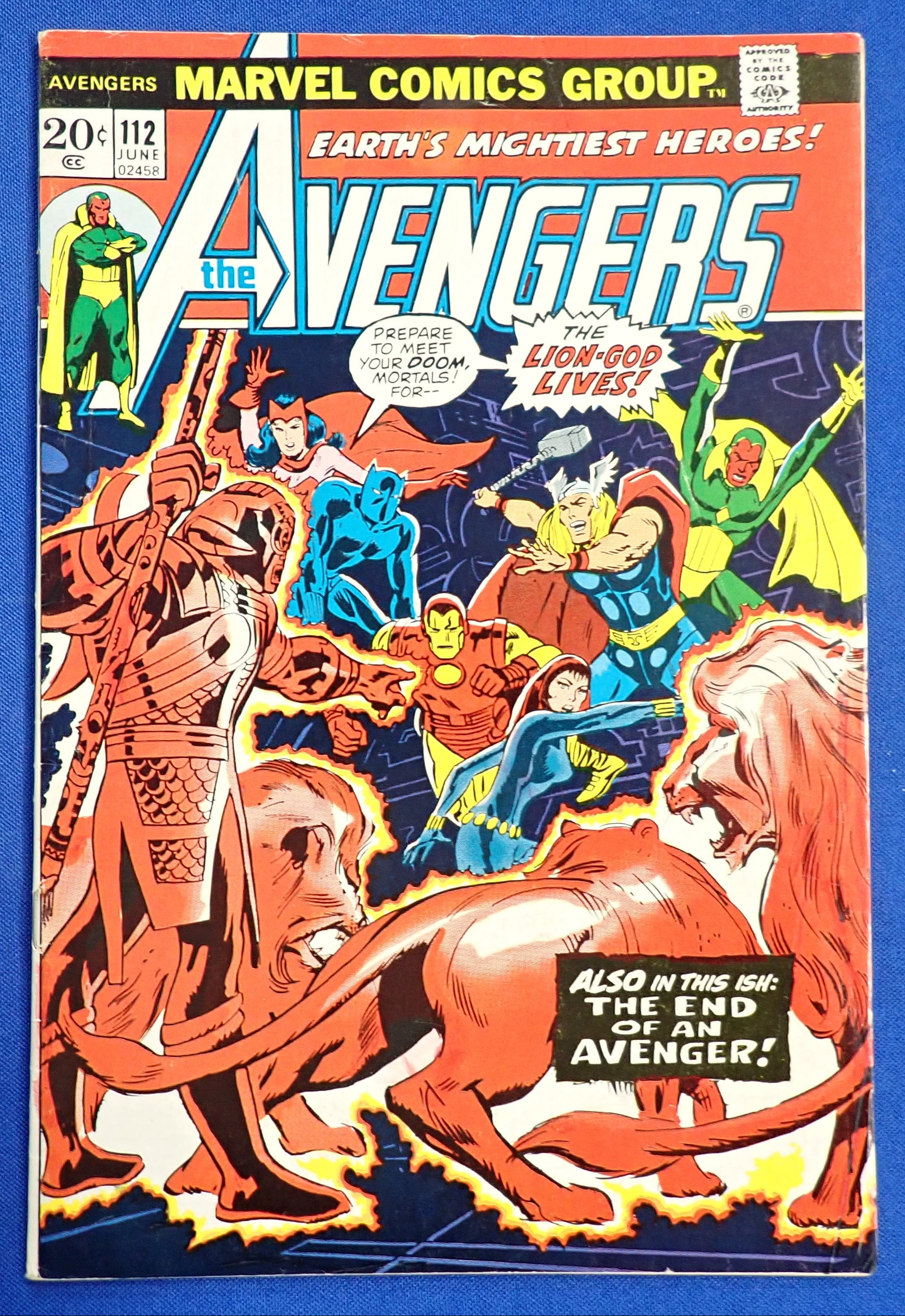 Avengers #112 (1973) - FN/VF (7.0) - 1st Mantis