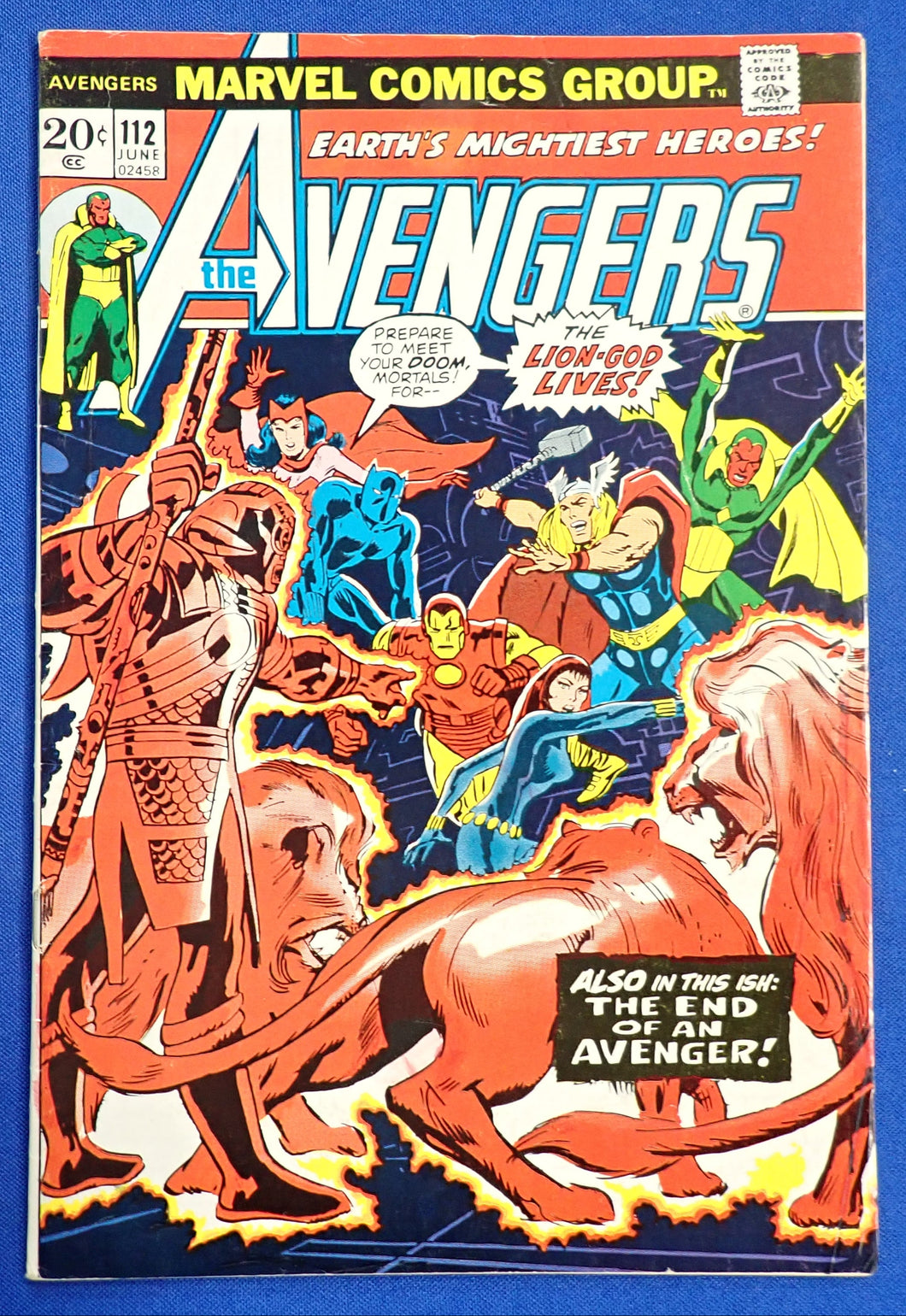 Avengers #112 (1973) - FN/VF (7.0) - 1st Mantis