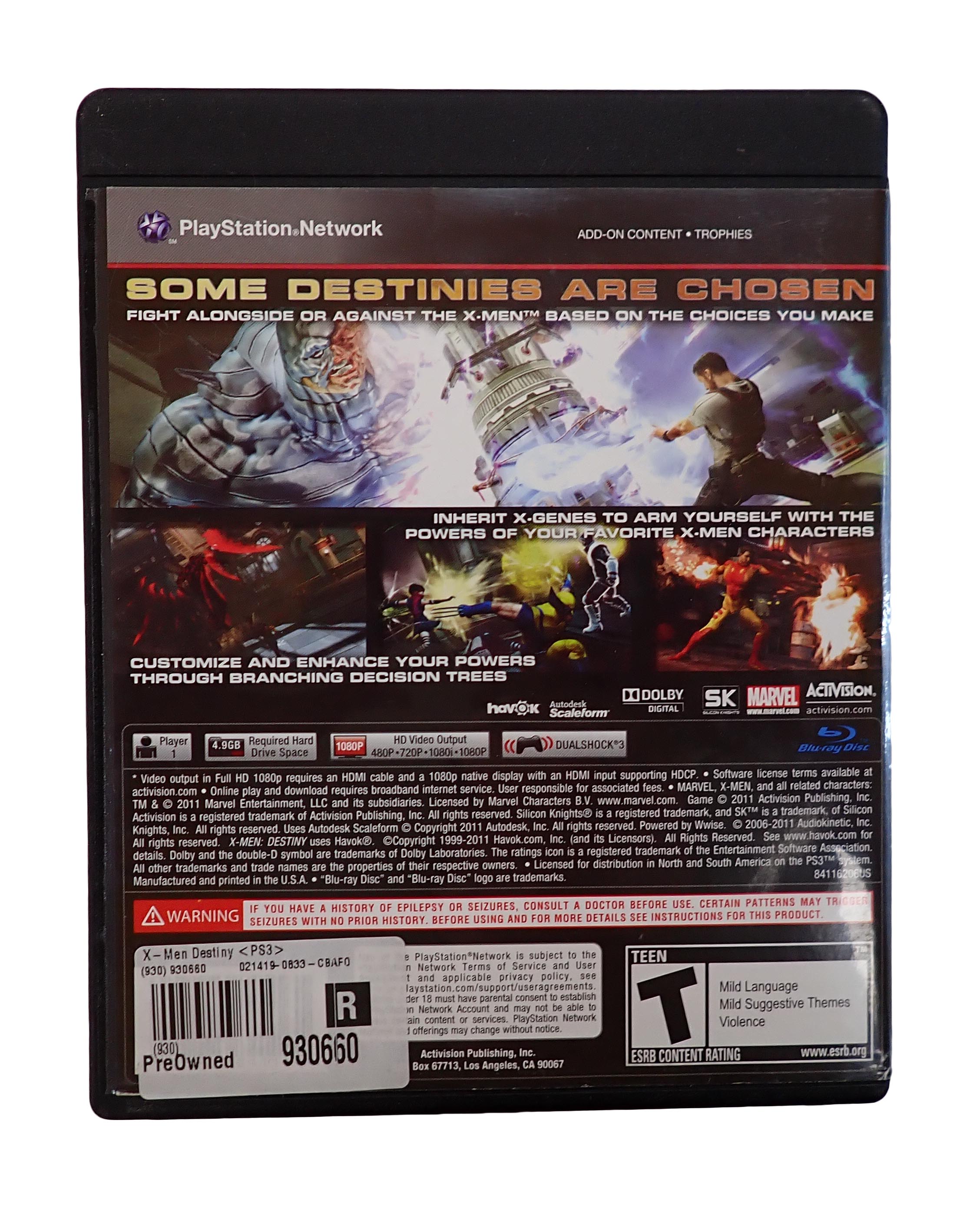 X-Men Destiny - PS3