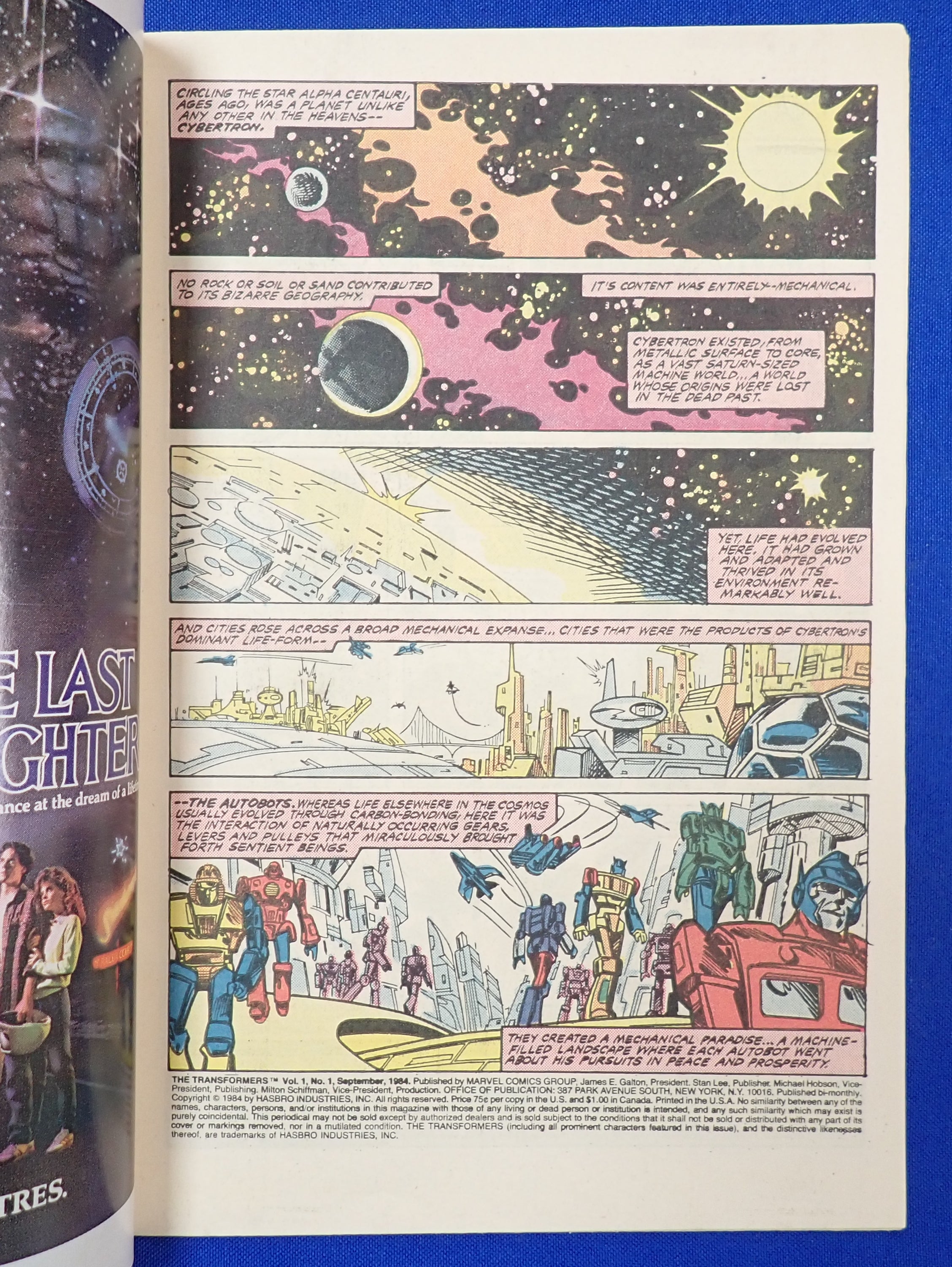 Transformers #1 (1984) - VF- (7.5) - 1st Transformers & Decepticons