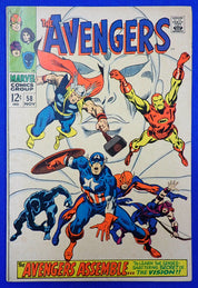 Avengers #58 (1968) - FN- (5.5) - 2nd App & Origin of Vision