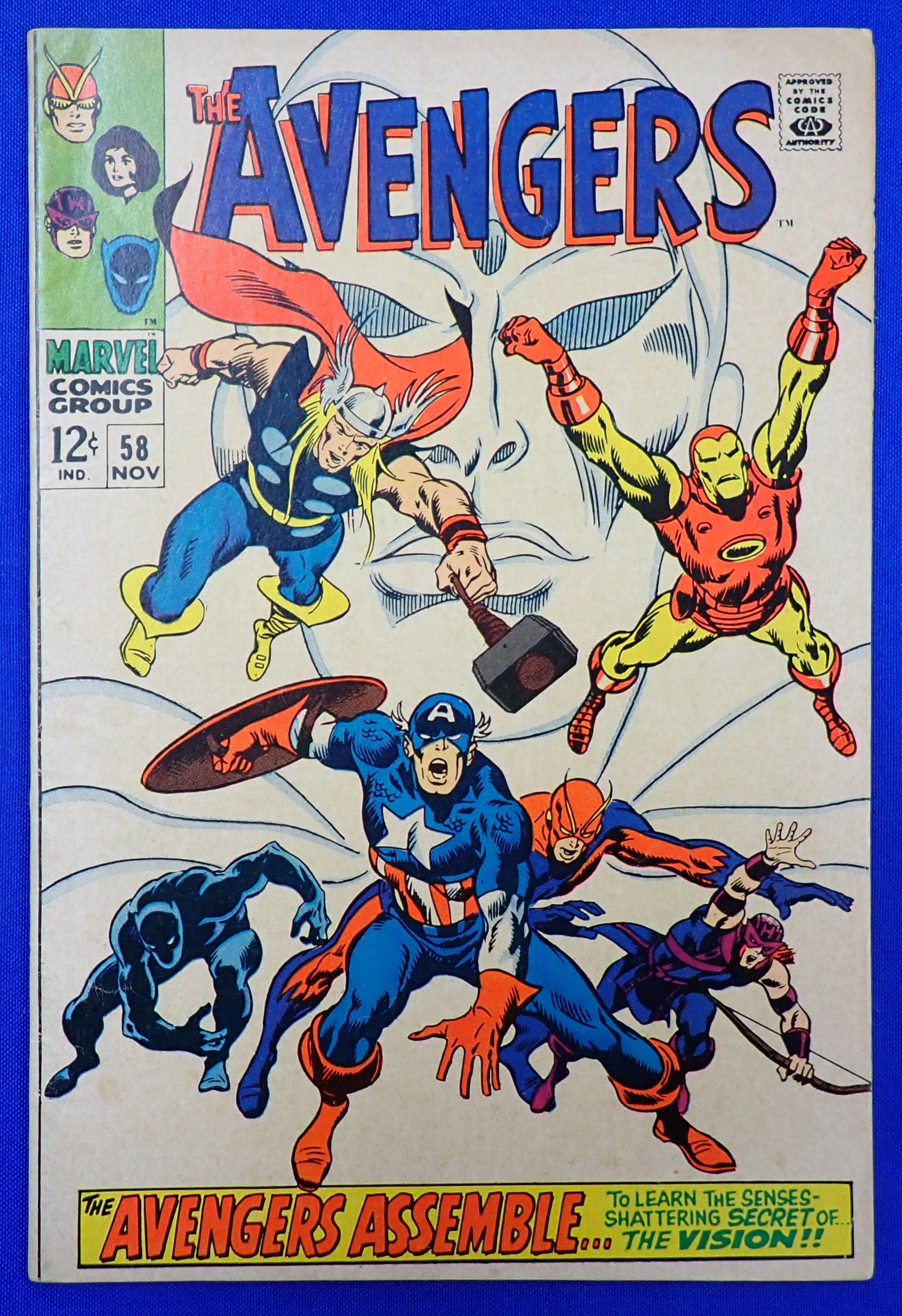 Avengers #58 (1968) - FN- (5.5) - 2nd App & Origin of Vision