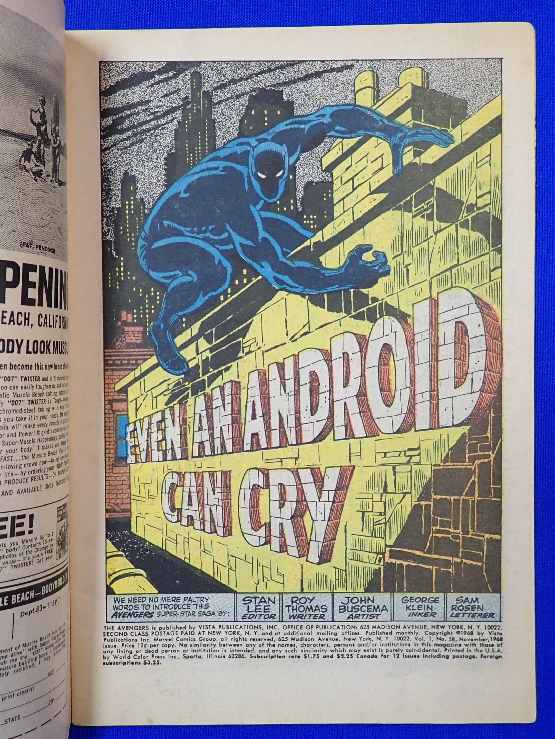 Avengers #58 (1968) - FN- (5.5) - 2nd App & Origin of Vision