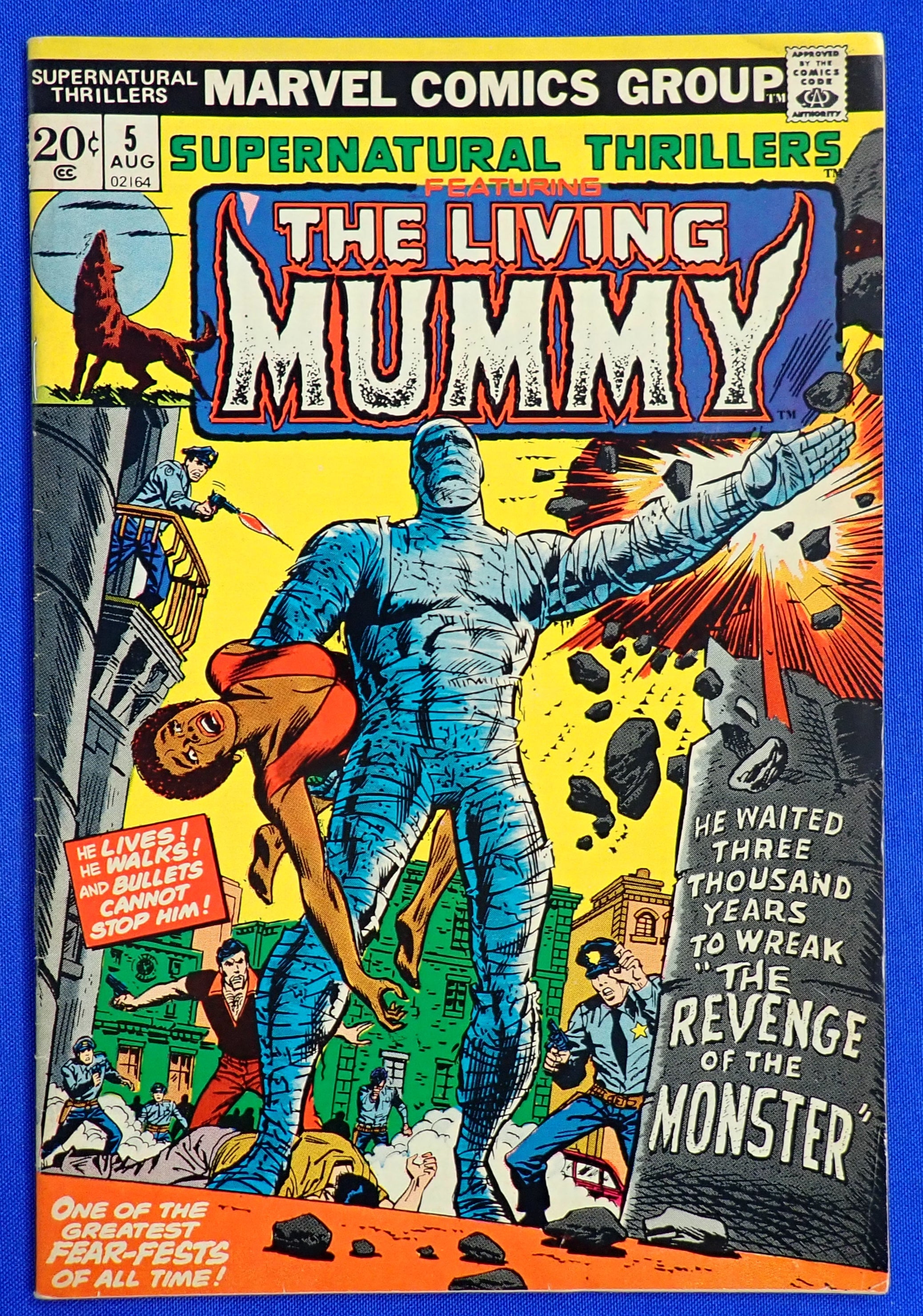 Supernatural Thrillers #5 (1973) - VF- (7.5) - 1st App. Living Mummy