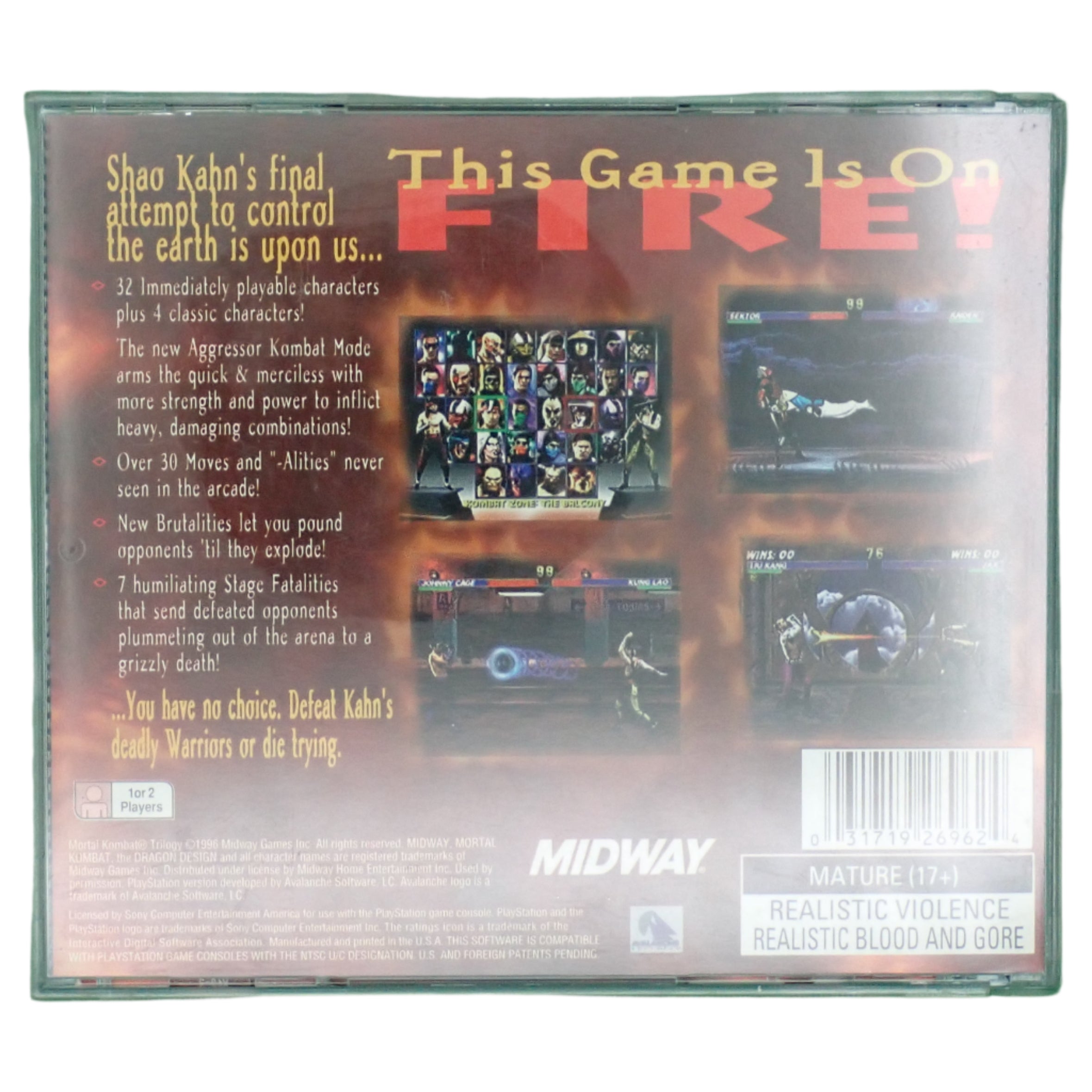Mortal Kombat Trilogy - PS1