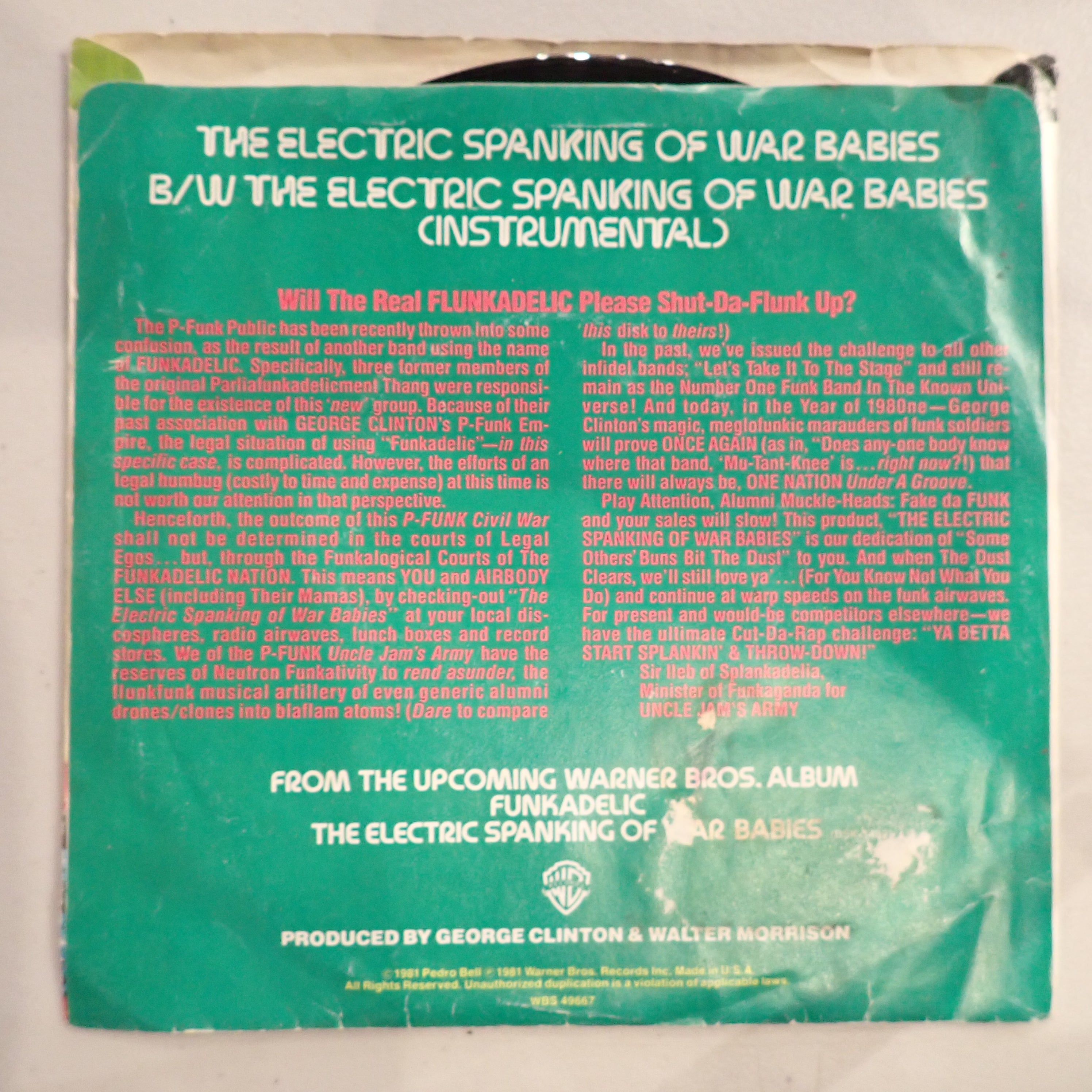 Funkadelic - The Electric Spanking Of War Babies