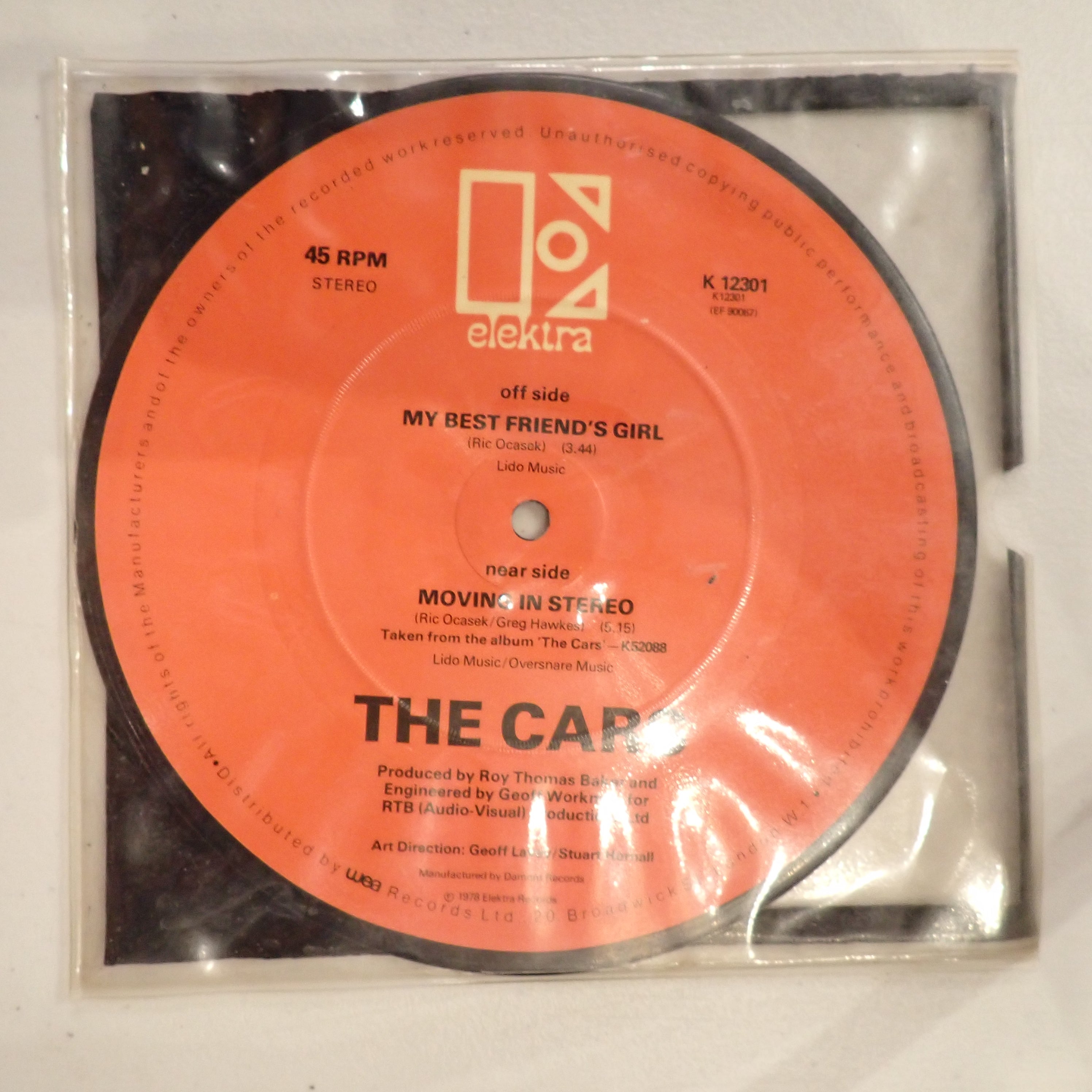 The Cars – My Best Friend's Girl / Moving In Stereo
