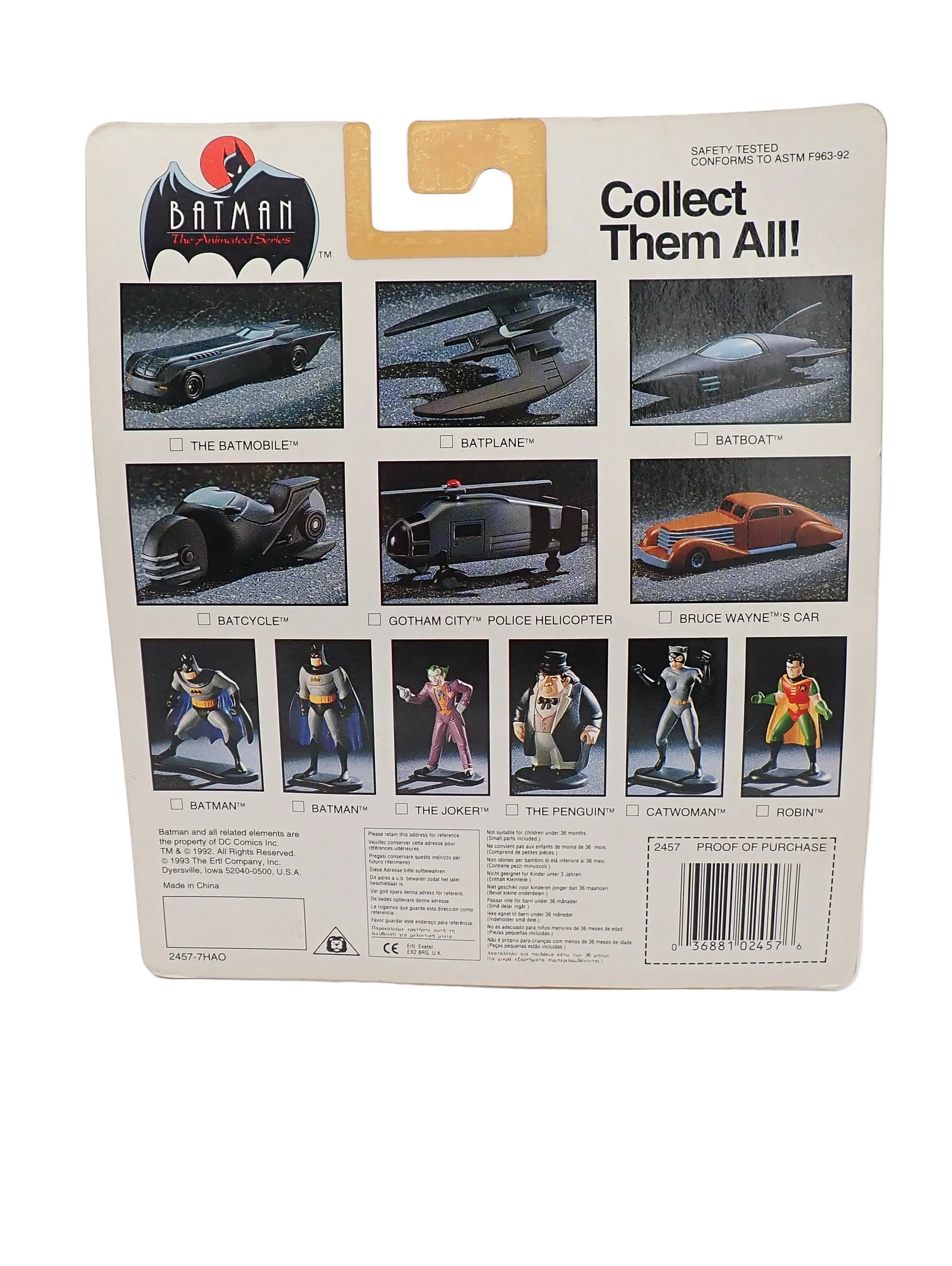 Gotham City Police Helicopter - ERTL Die Cast Metal