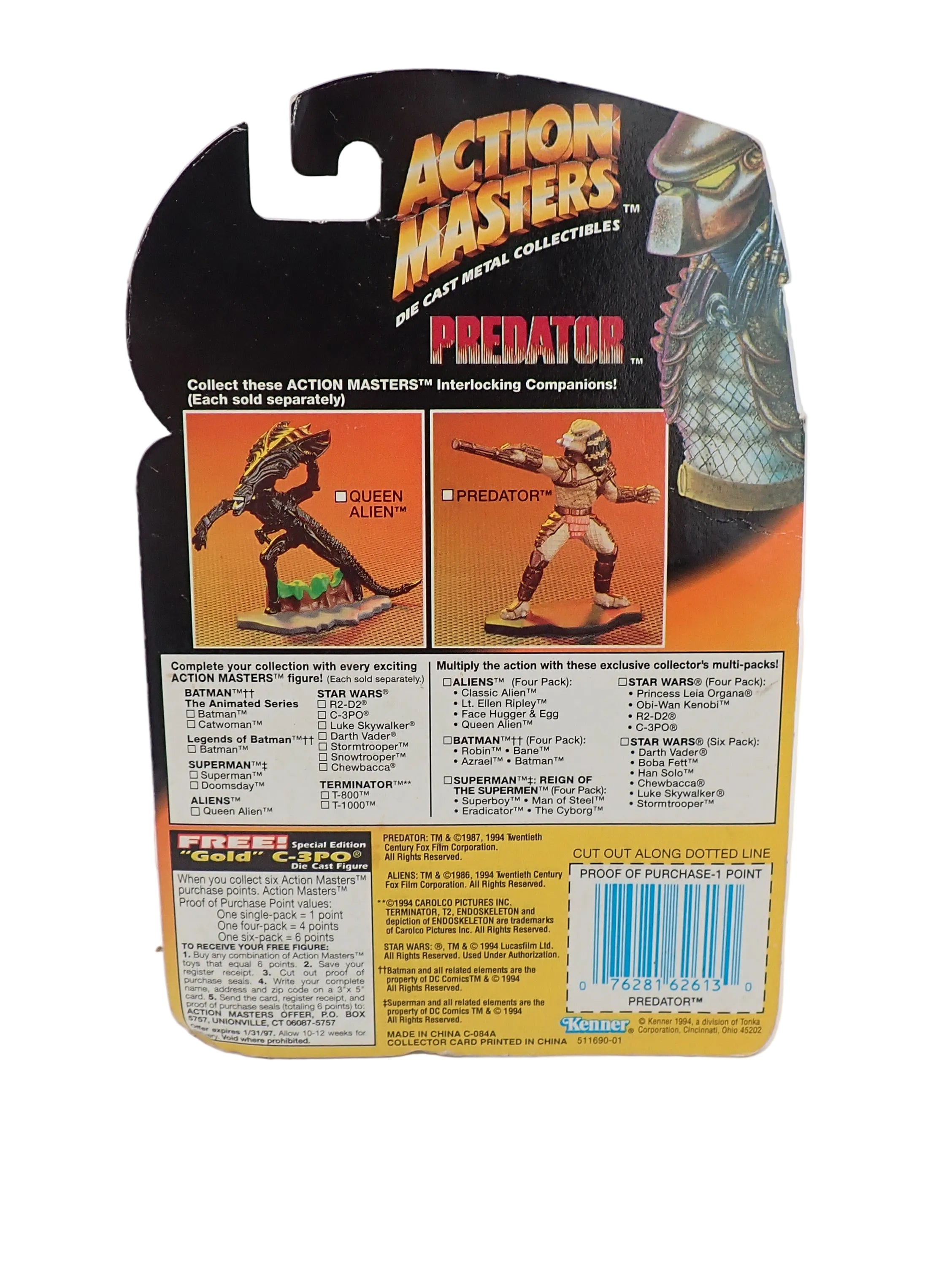 Predator - Action Master Die Cast Metal Collectibles