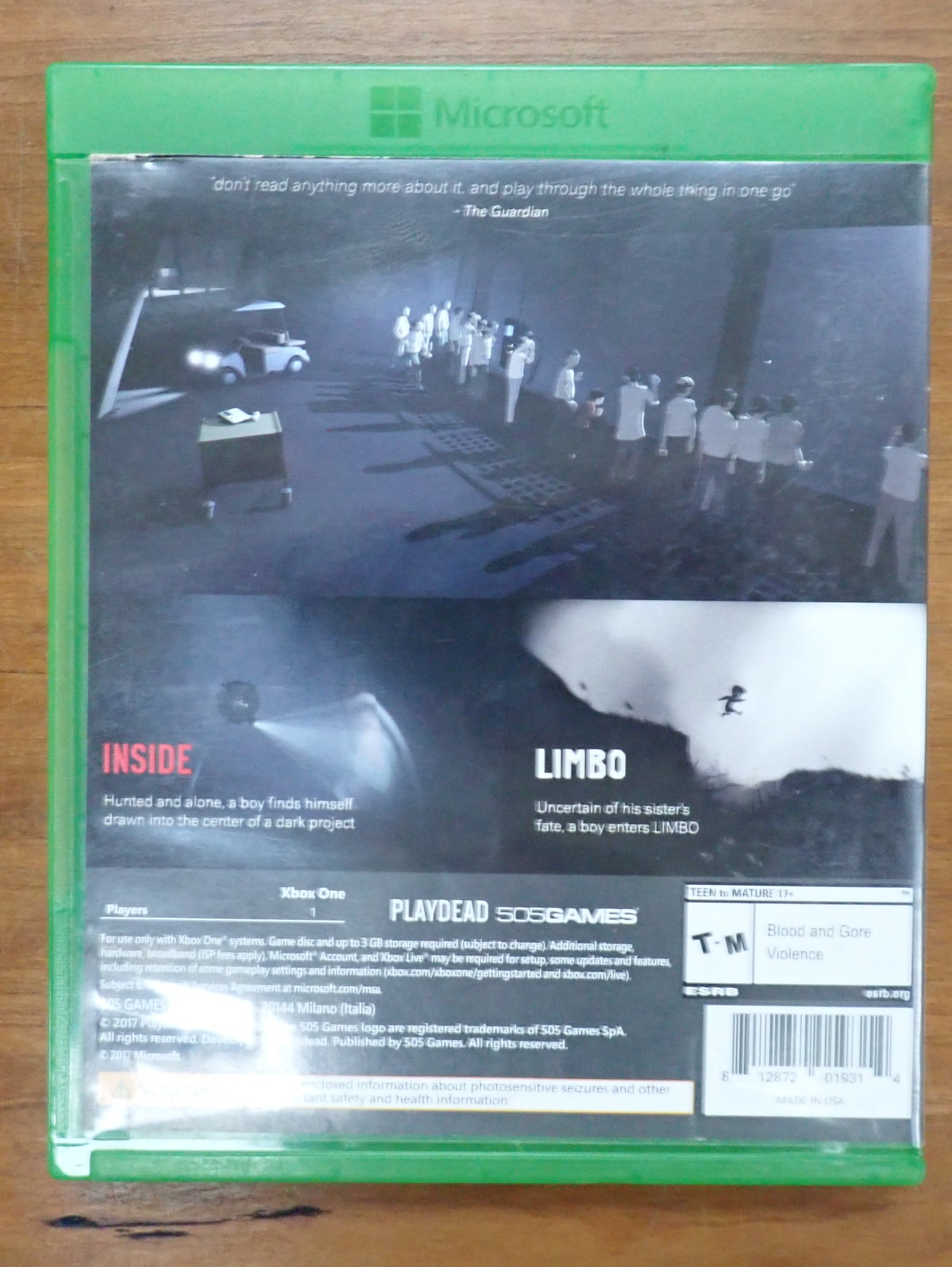 Inside & Limbo - Xbox One