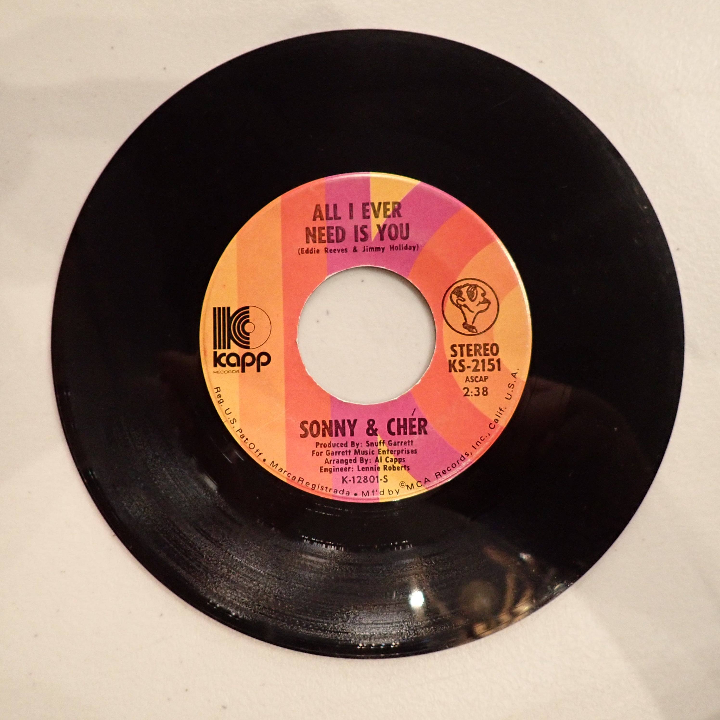 Sonny & Cher - I Got You Babe / All I Ever Need Is You