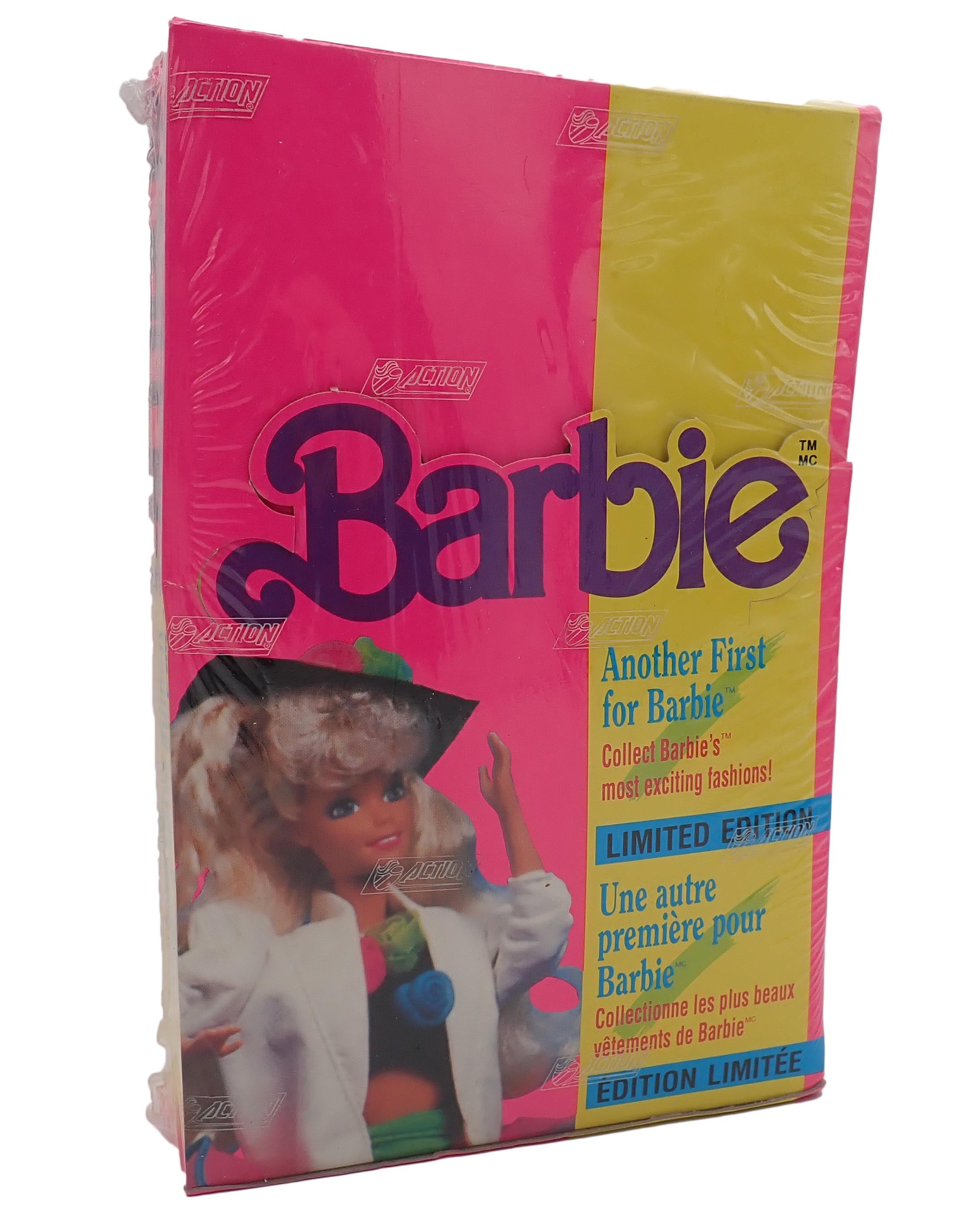 1991 Panini Bilingual Barbie Trading Cards Box - Sealed Box of 36