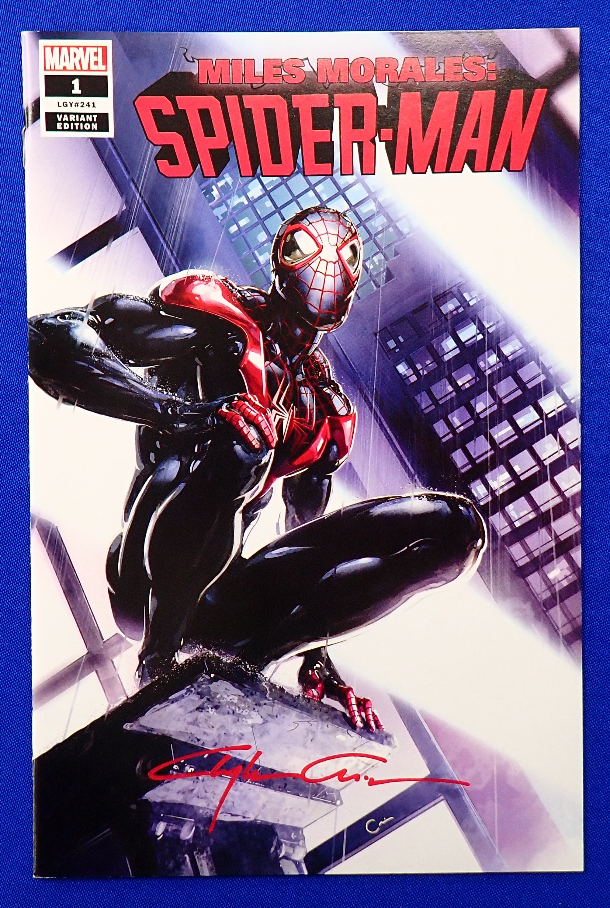 Miles Morales: Spider-Man #1 (2019) - NM (9.0+) - SIGNED by Clayton Crain w/ COA