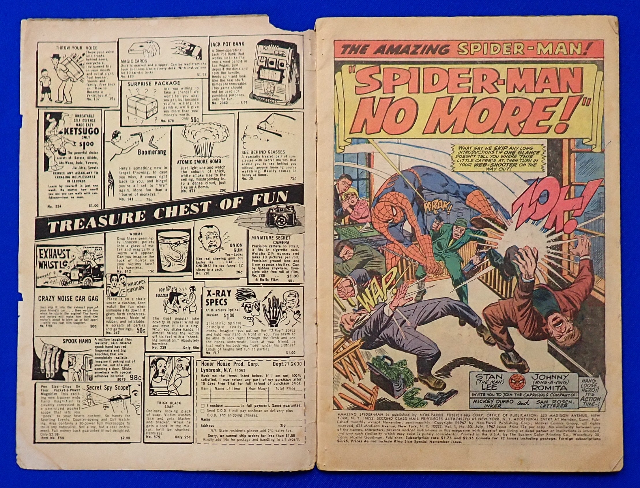 Amazing Spider-Man #50 (1967) - FR/GD (1.5) - 1st App. Wilson Fisk, Kingpin