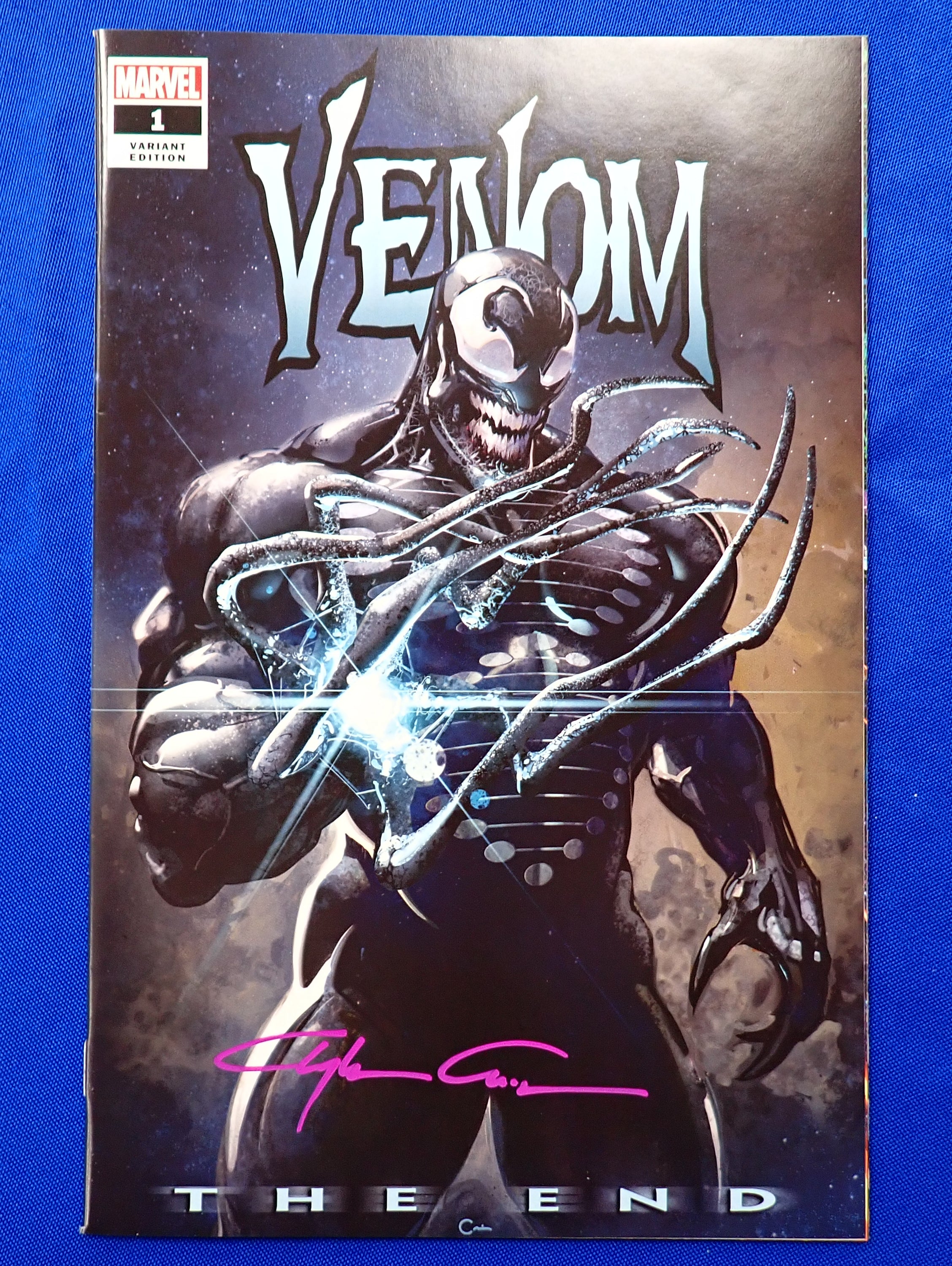 Venom The End #1 (2020) - NM (9.0+) - SIGNED by Clayton Crain w/ COA