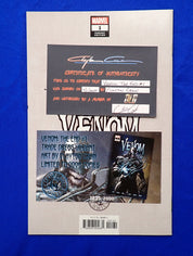 Venom The End #1 (2020) - NM (9.0+) - SIGNED by Clayton Crain w/ COA